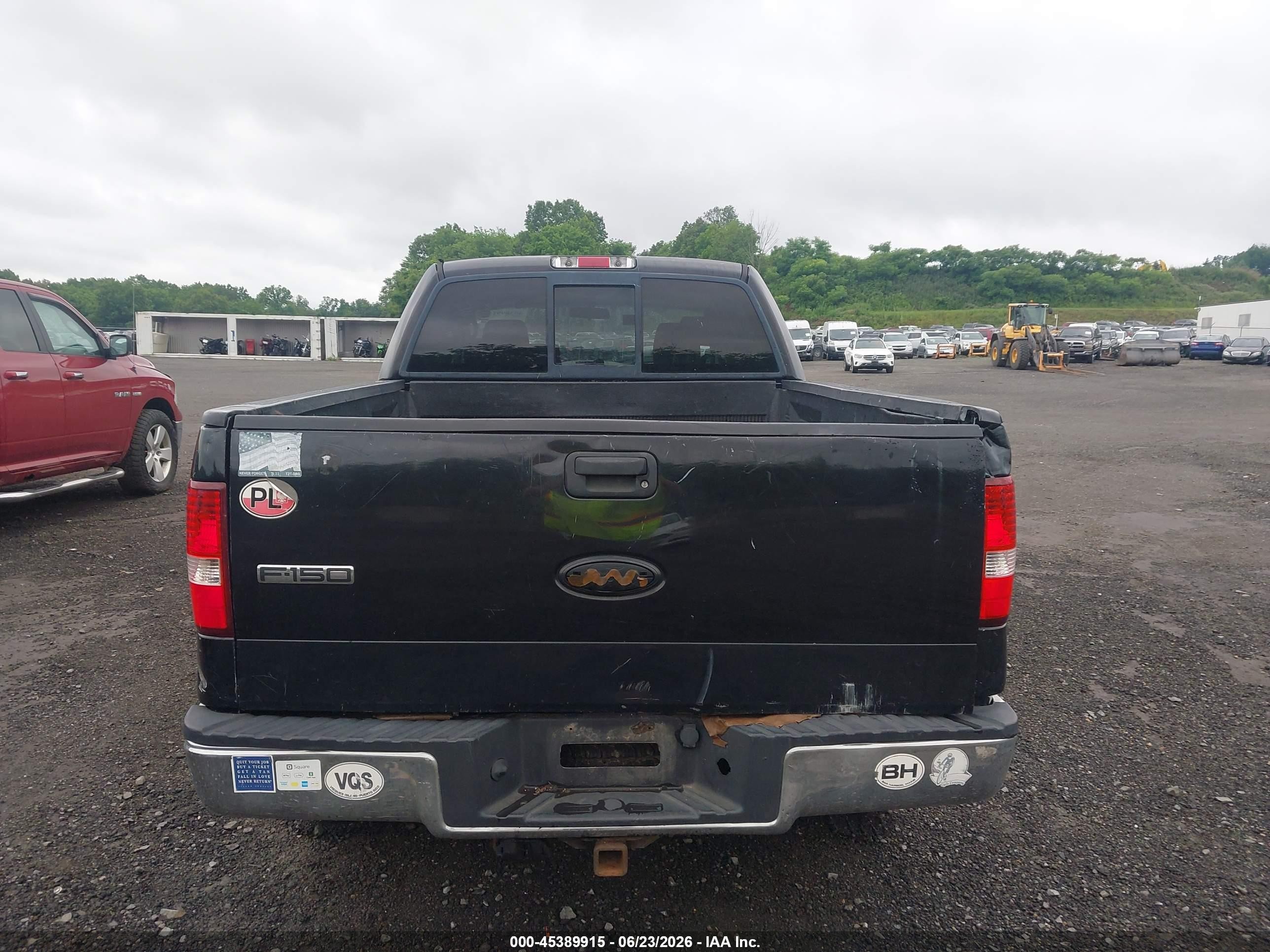 2008 Ford F150 Supercrew Black vin: 1FTPW14558FC23247