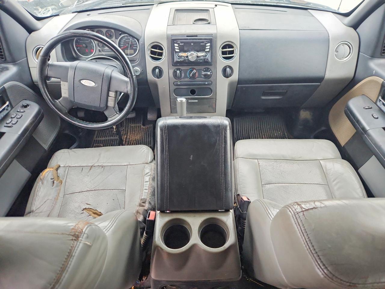 2004 Ford F150 Supercrew Gray vin: 1FTPW14564KB01207