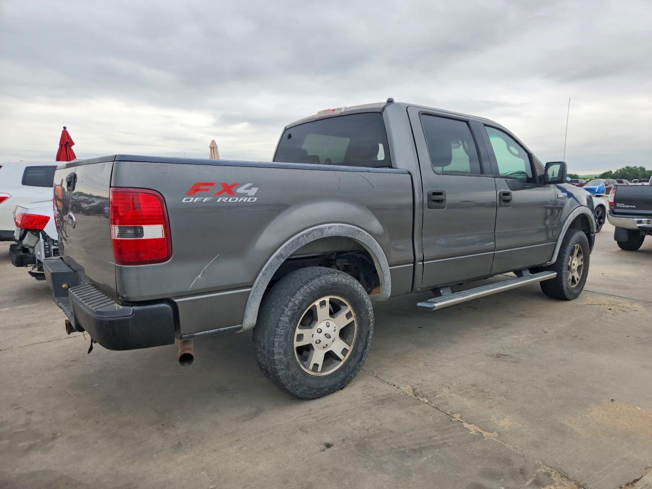 2004 Ford F150 Supercrew Gray vin: 1FTPW14564KB01207