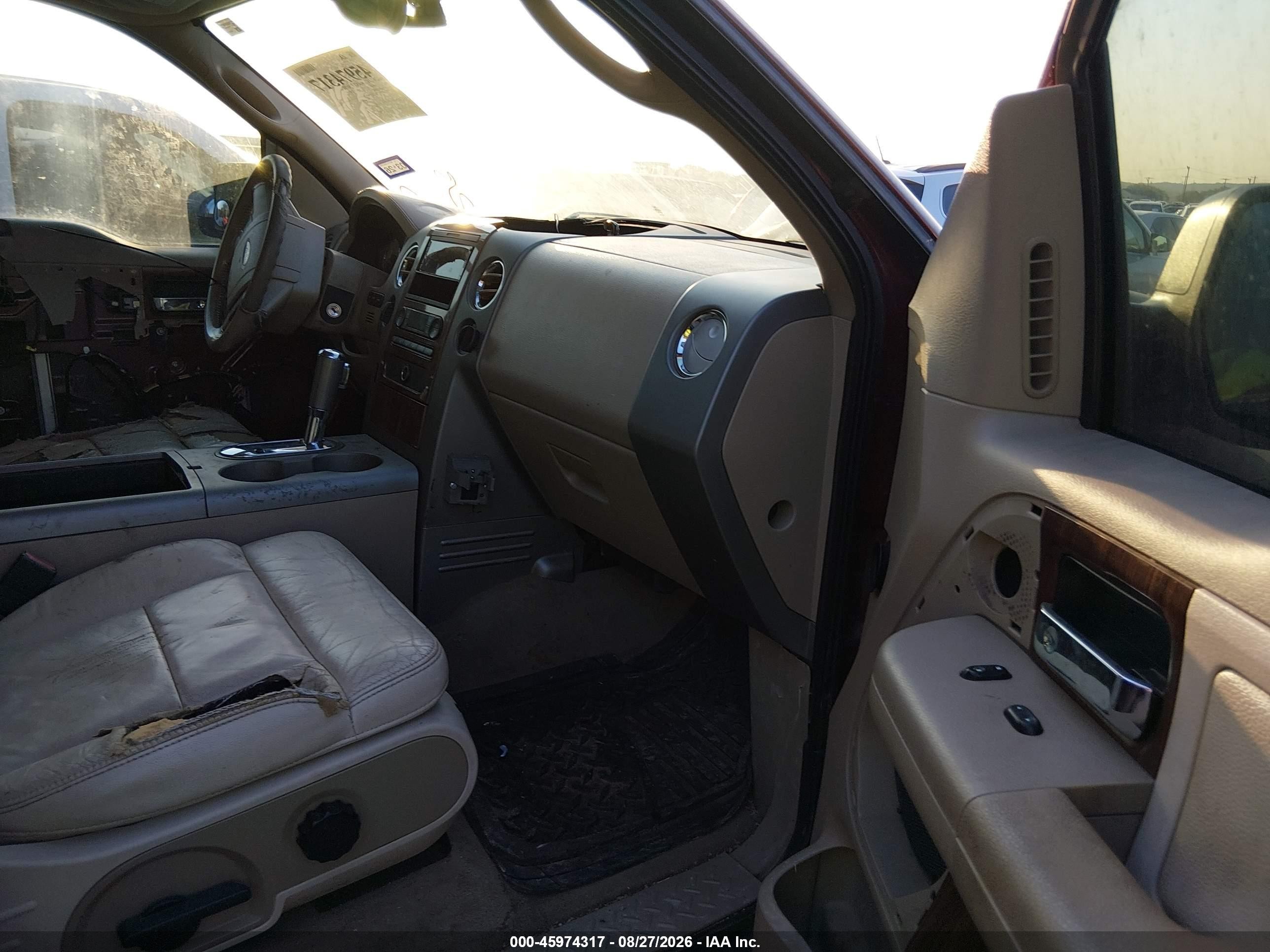2004 Ford F-150 Fx4/lariat/xlt Burgundy vin: 1FTPW14564KC05681