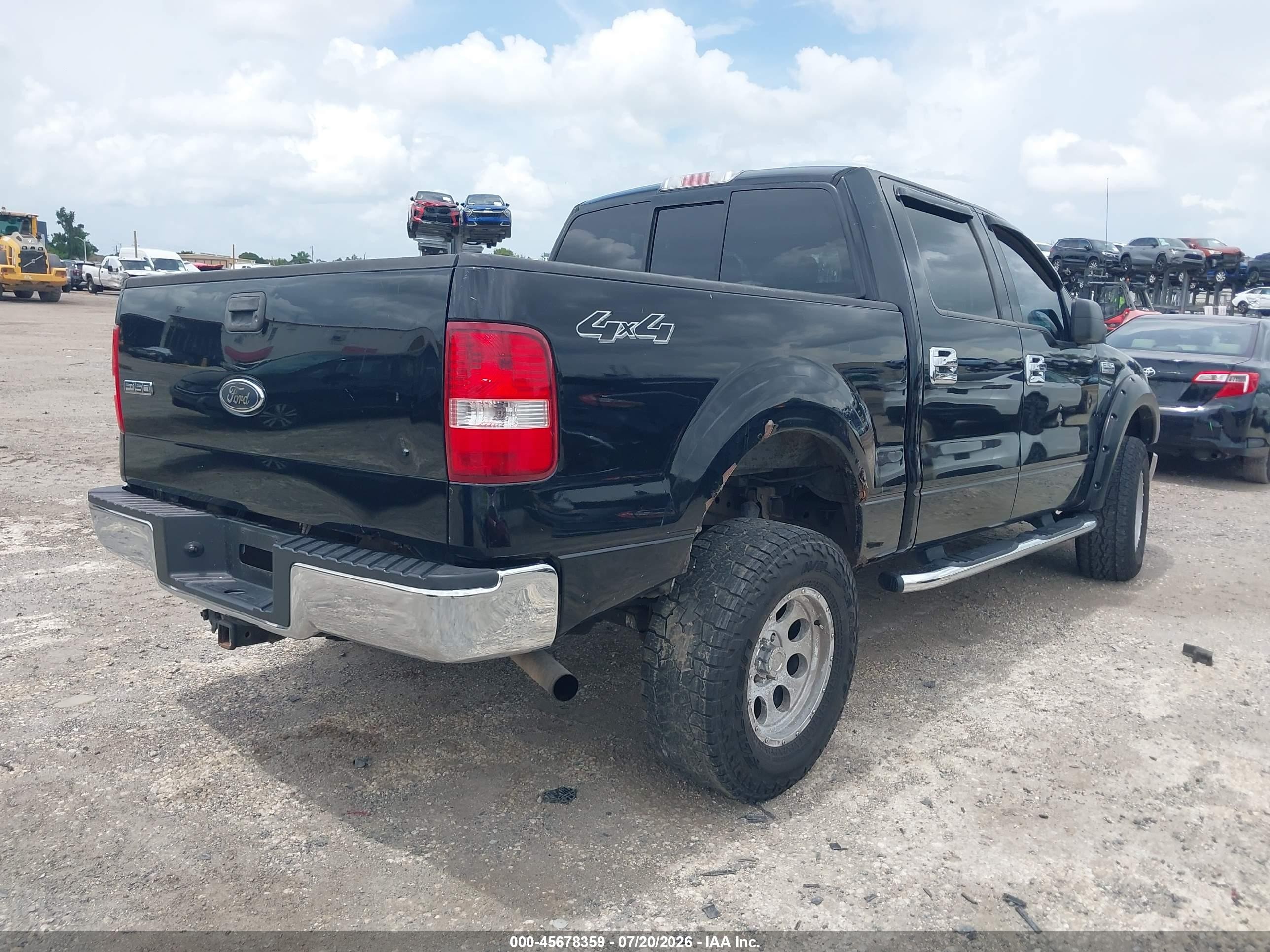 2004 Ford F-150 Fx4/lariat/xlt Black vin: 1FTPW14564KC52399
