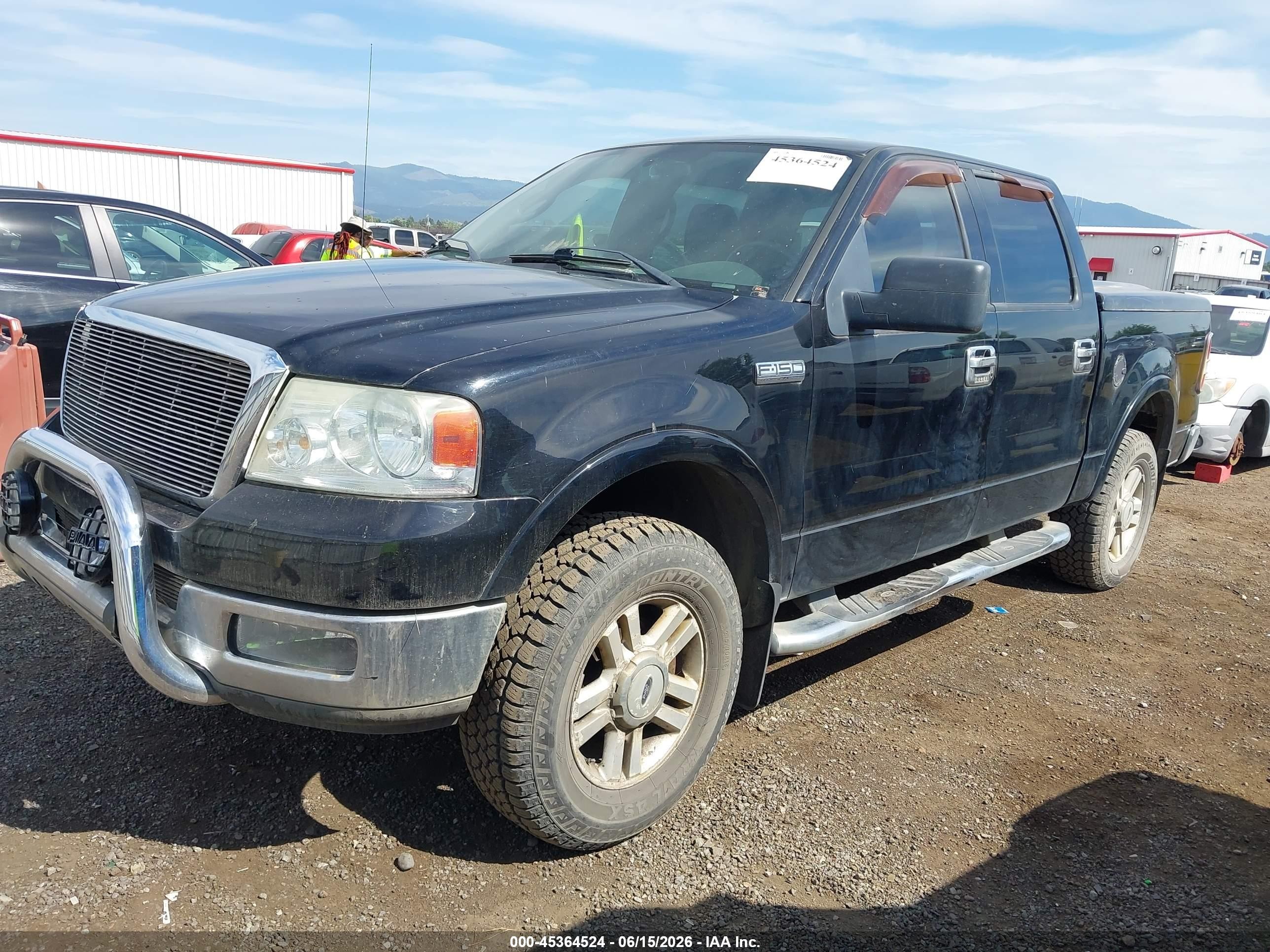 2004 Ford F-150 Fx4/lariat/xlt Black vin: 1FTPW14564KD30051