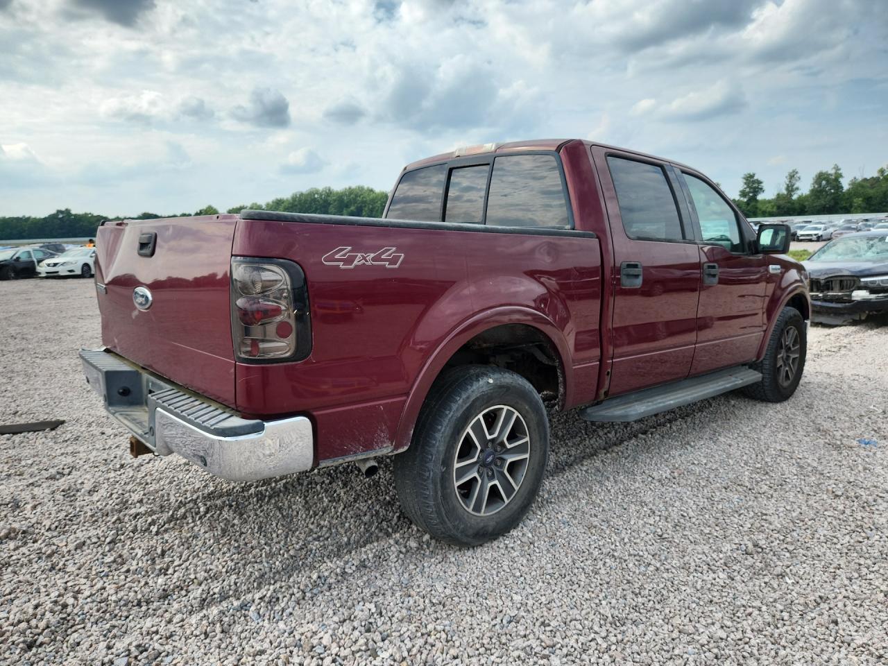 2004 Ford F150 Supercrew Red vin: 1FTPW14564KD57069