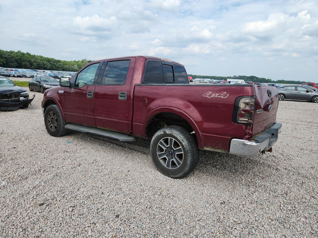 2004 Ford F150 Supercrew Red vin: 1FTPW14564KD57069
