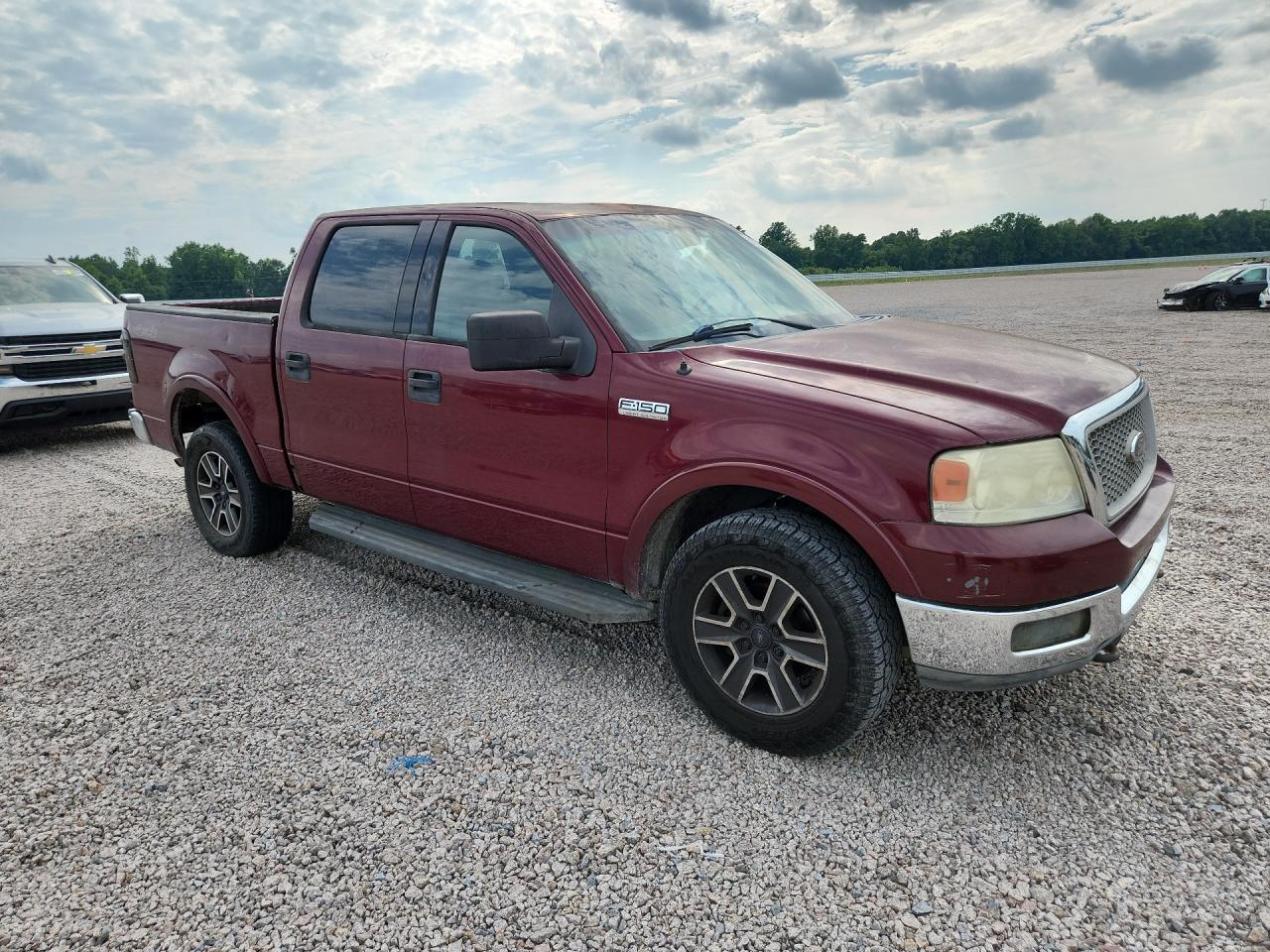 2004 Ford F150 Supercrew Red vin: 1FTPW14564KD57069