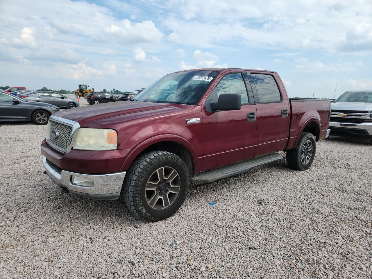 2004 Ford F150 Supercrew Red vin: 1FTPW14564KD57069