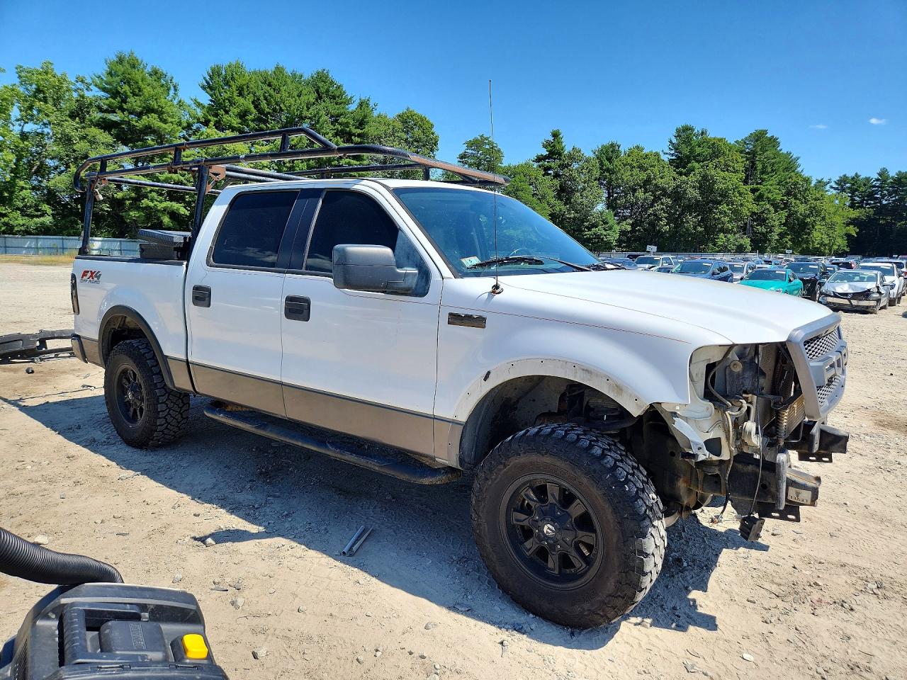 2005 Ford F150 Supercrew White vin: 1FTPW14565FA28950