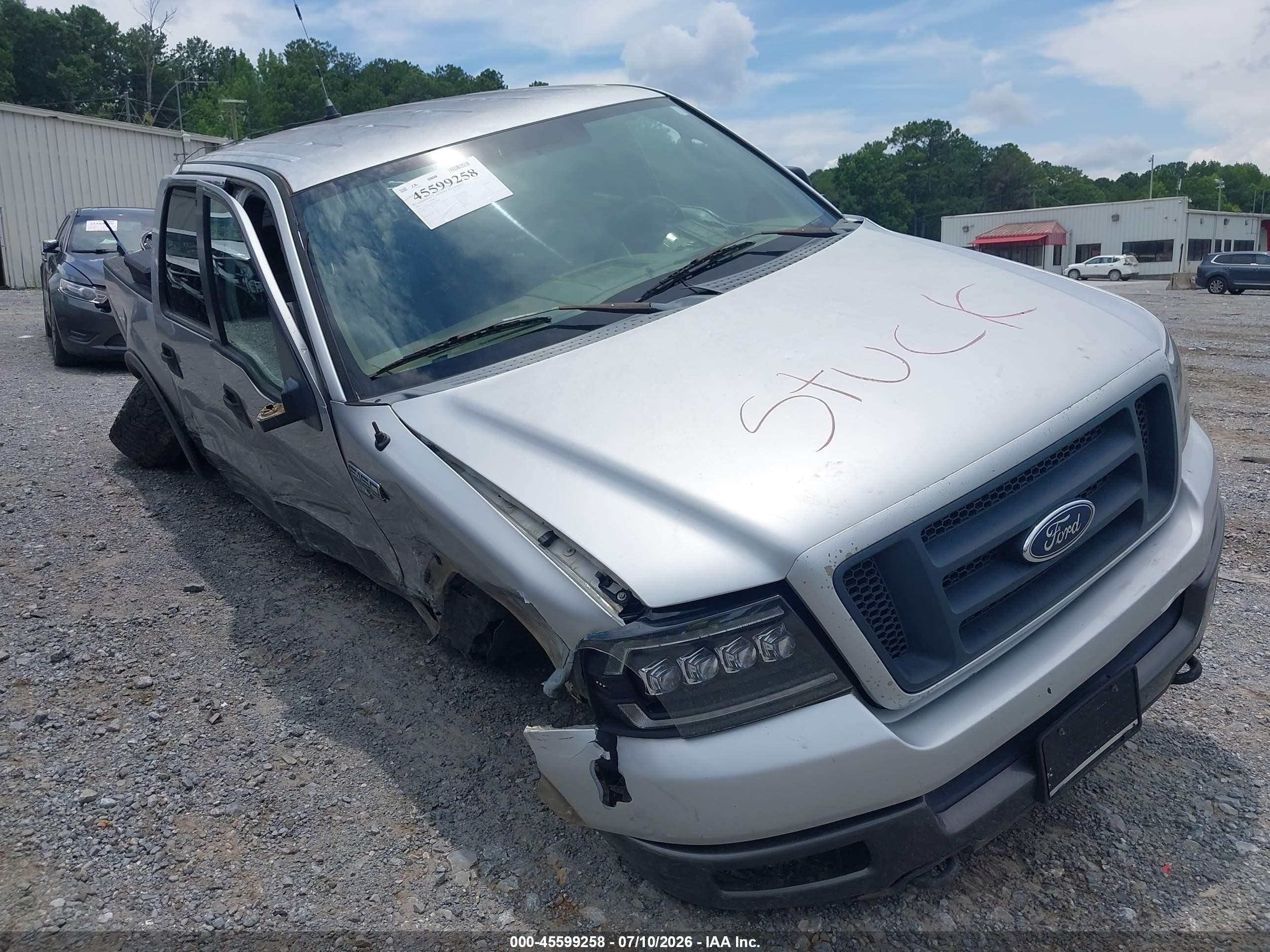 2005 Ford F-150 Fx4/lariat/xlt Silver vin: 1FTPW14565FA59504