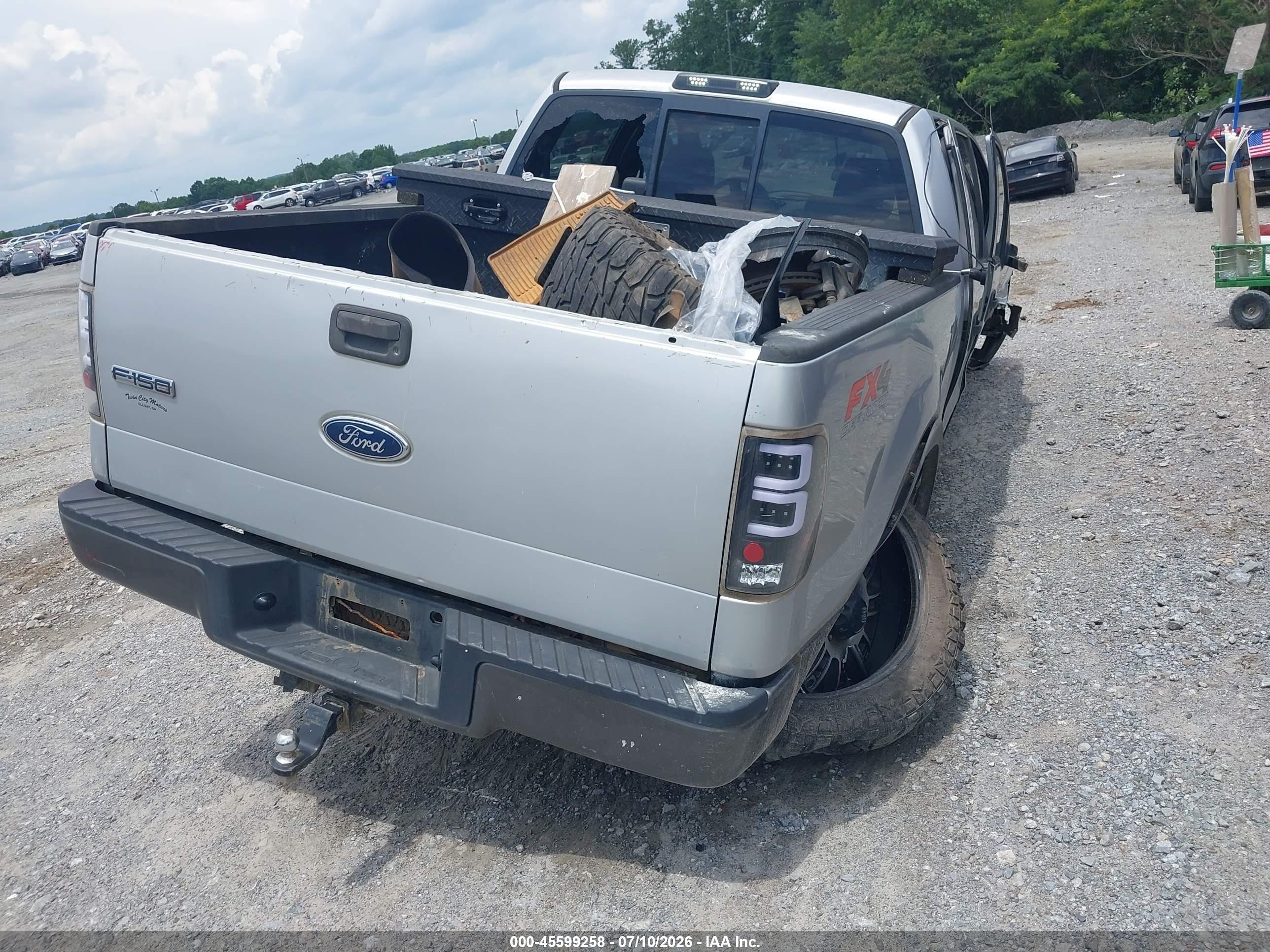 2005 Ford F-150 Fx4/lariat/xlt Silver vin: 1FTPW14565FA59504