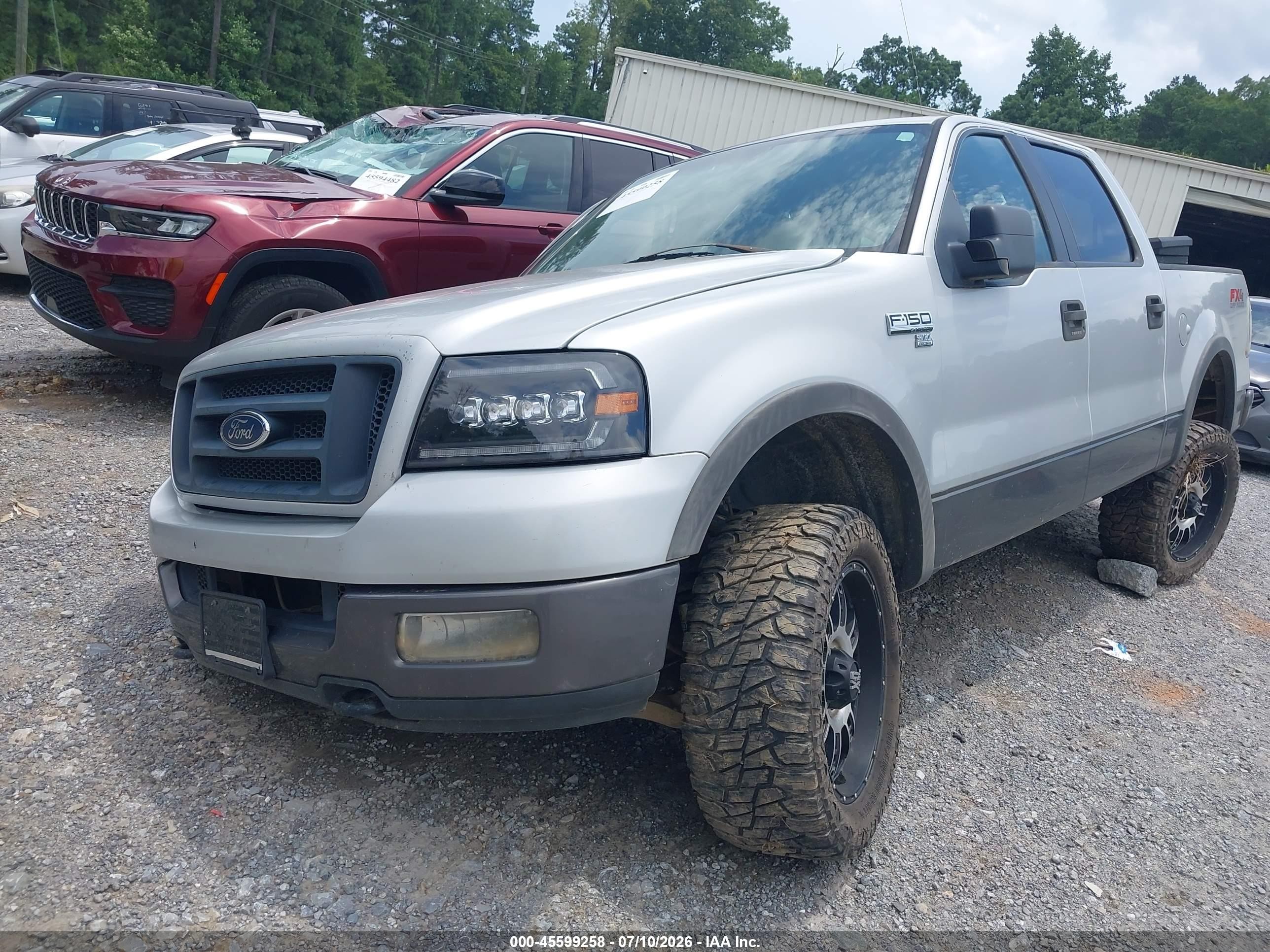2005 Ford F-150 Fx4/lariat/xlt Silver vin: 1FTPW14565FA59504