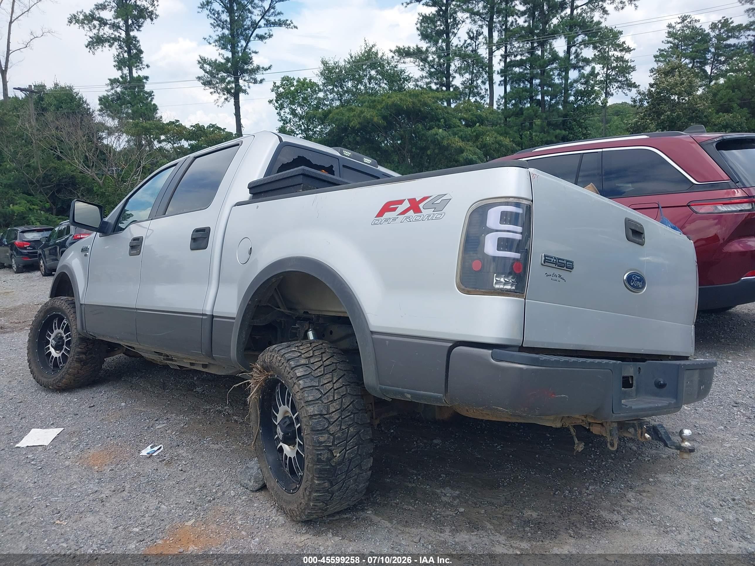 2005 Ford F-150 Fx4/lariat/xlt Silver vin: 1FTPW14565FA59504