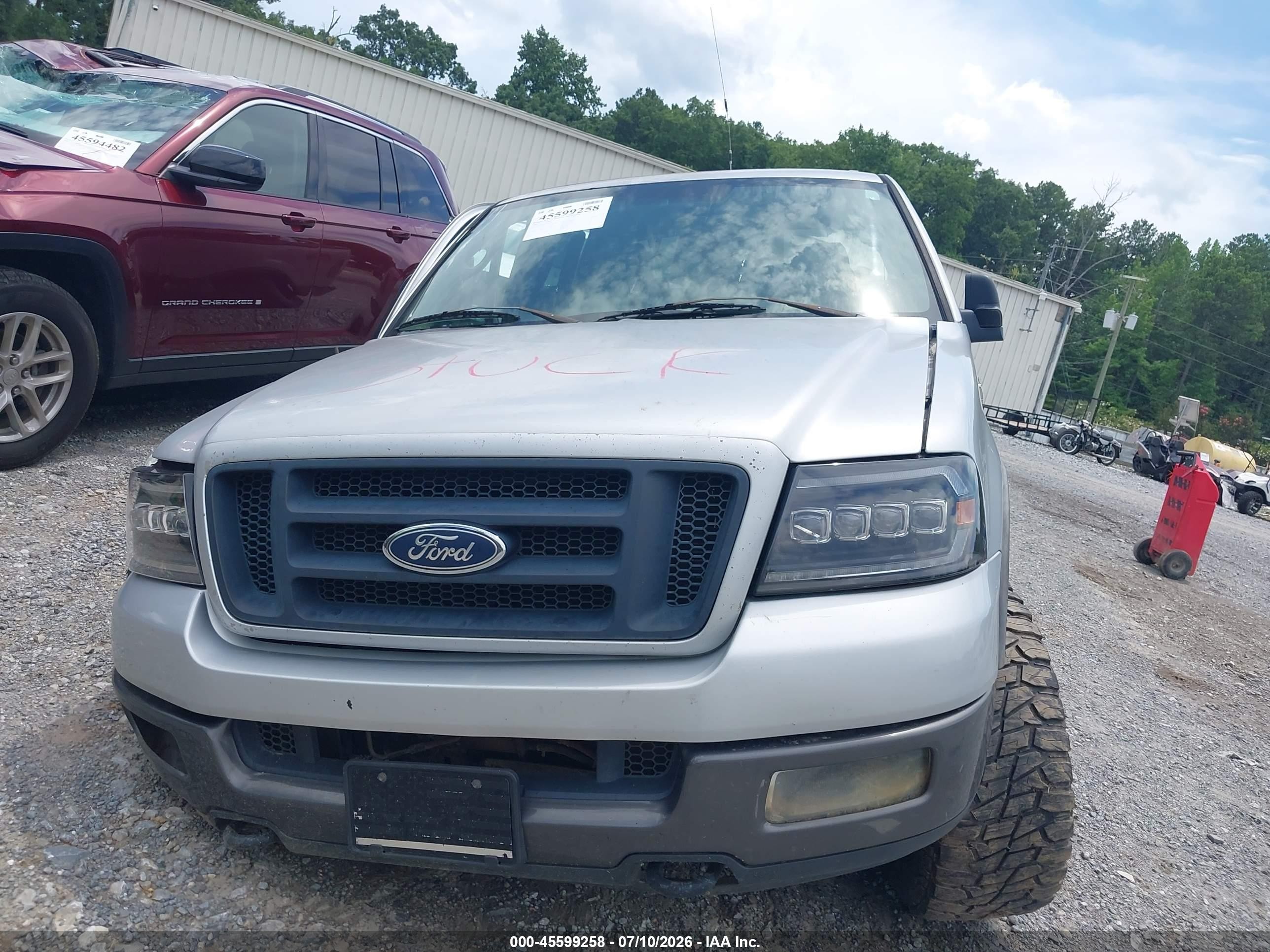 2005 Ford F-150 Fx4/lariat/xlt Silver vin: 1FTPW14565FA59504