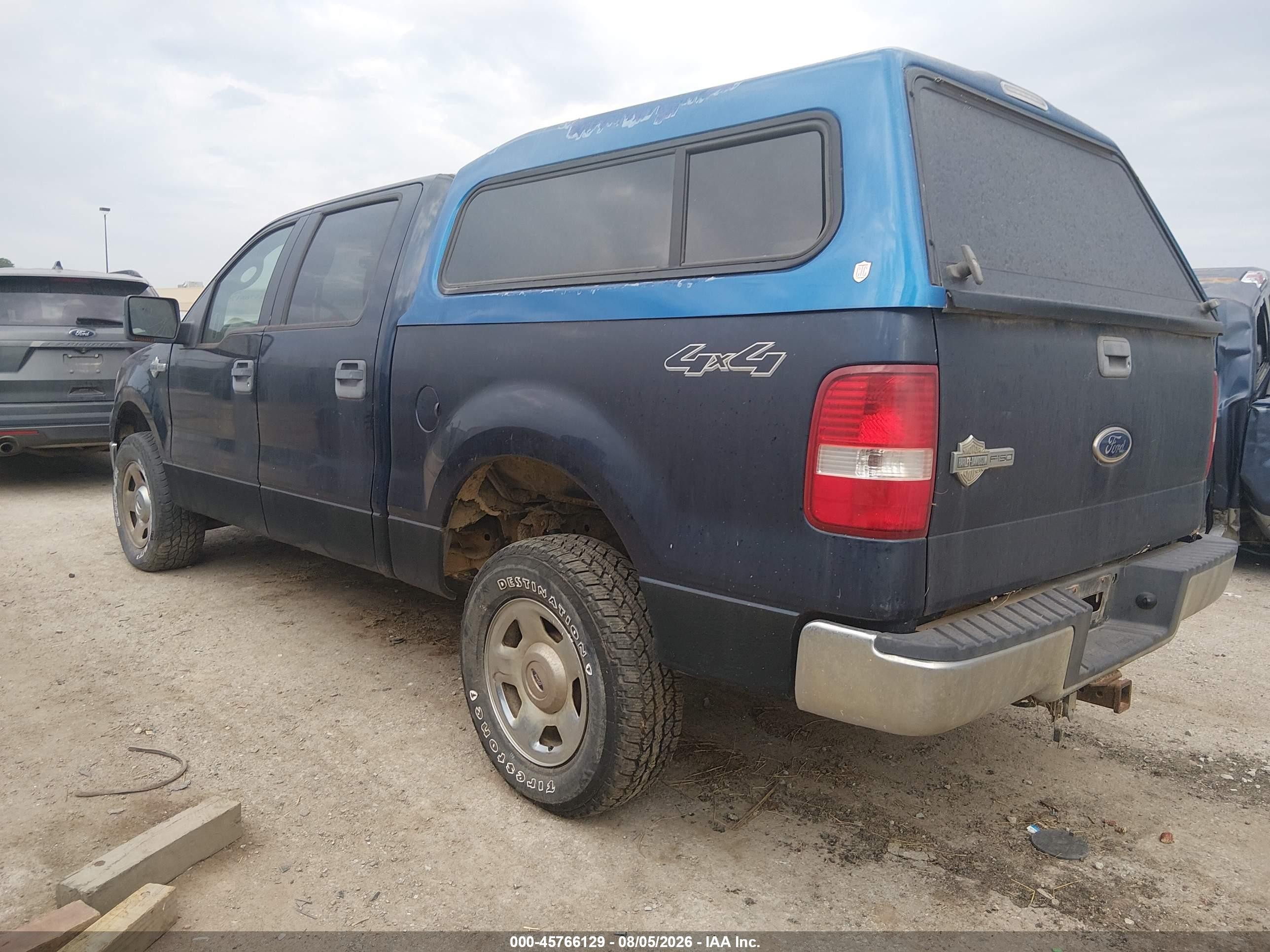 2005 Ford F-150 Fx4/lariat/xlt Blue vin: 1FTPW14565FA75511