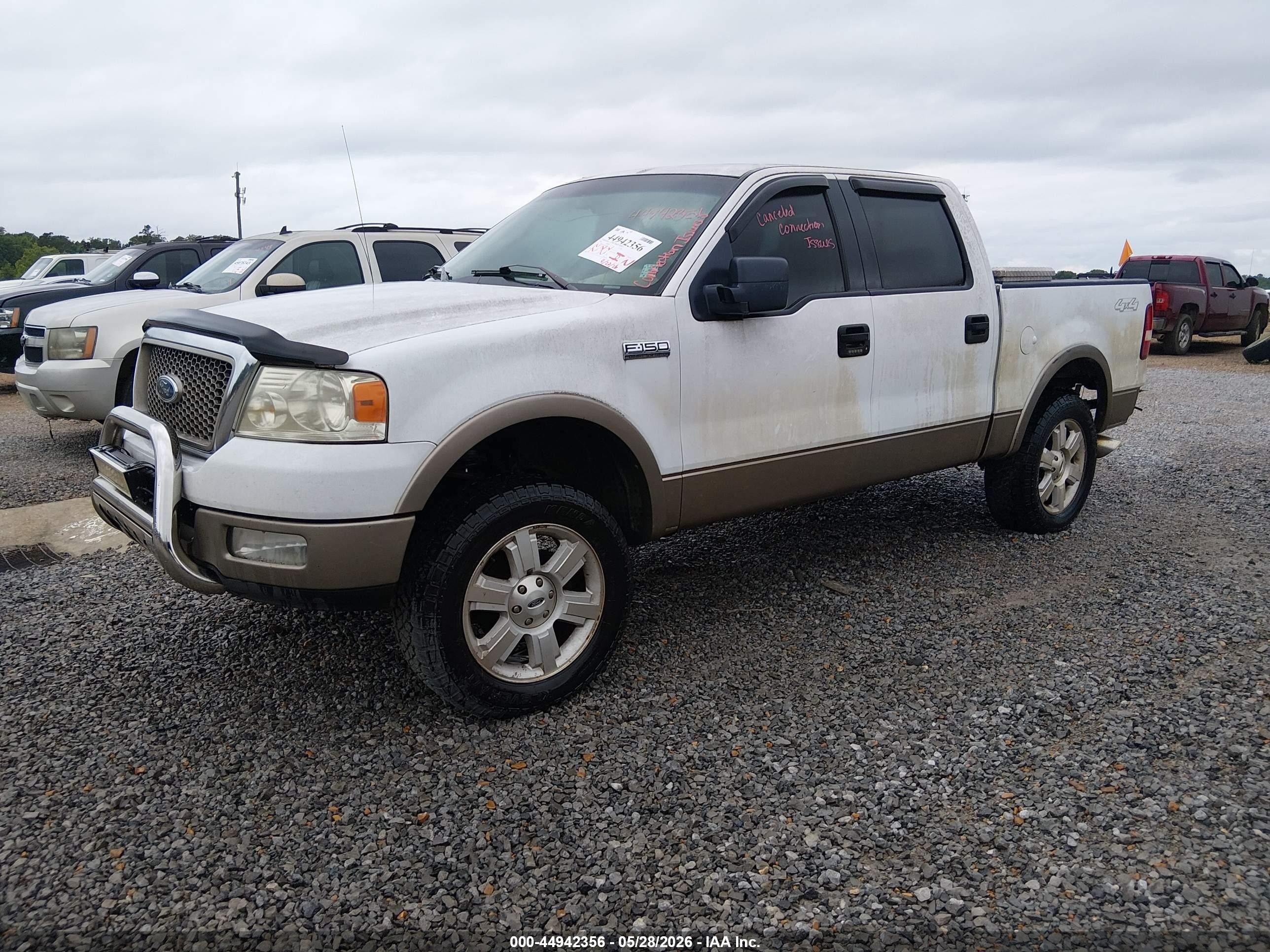 2005 Ford F-150 Fx4/lariat/xlt White vin: 1FTPW14565KC82956
