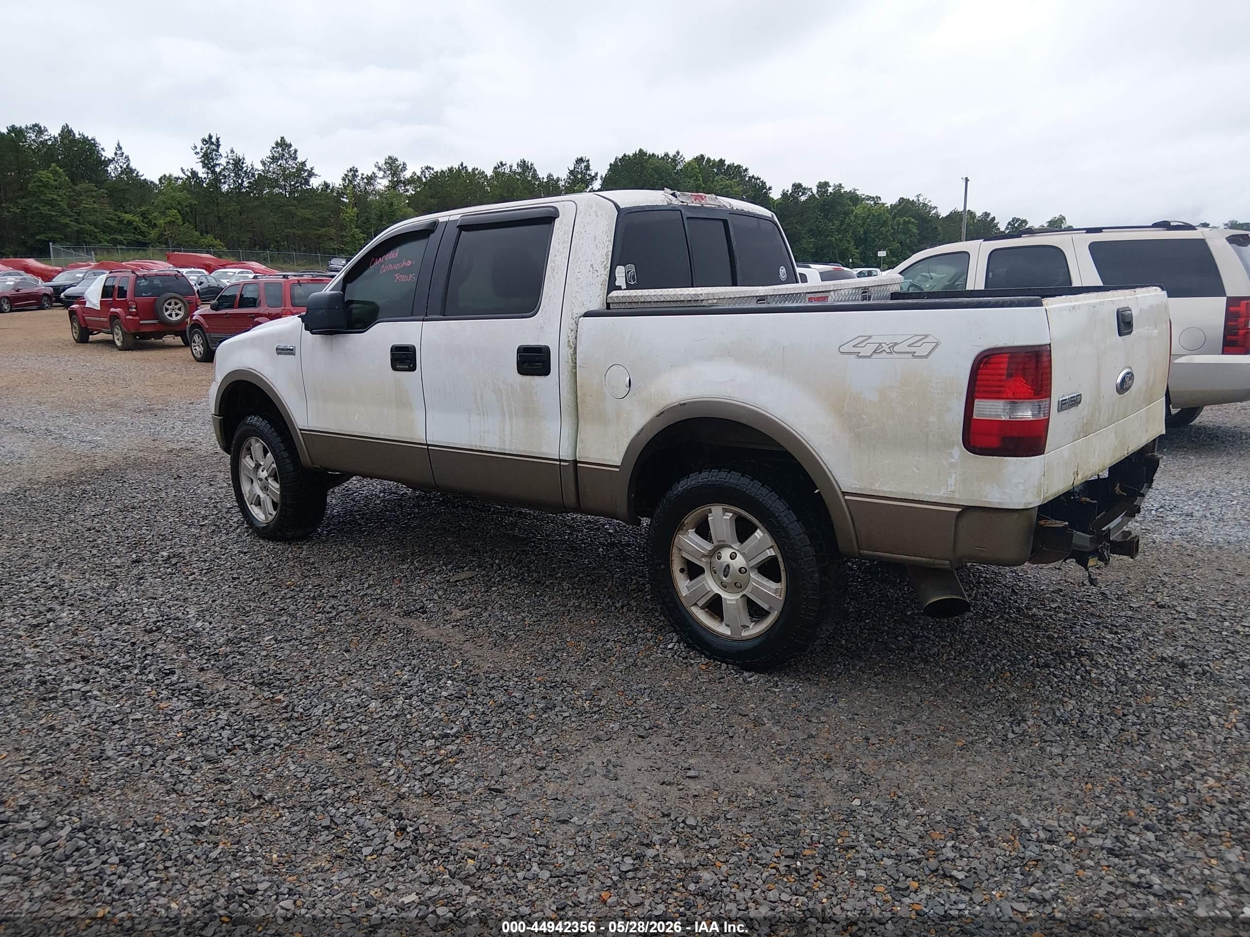 2005 Ford F-150 Fx4/lariat/xlt White vin: 1FTPW14565KC82956
