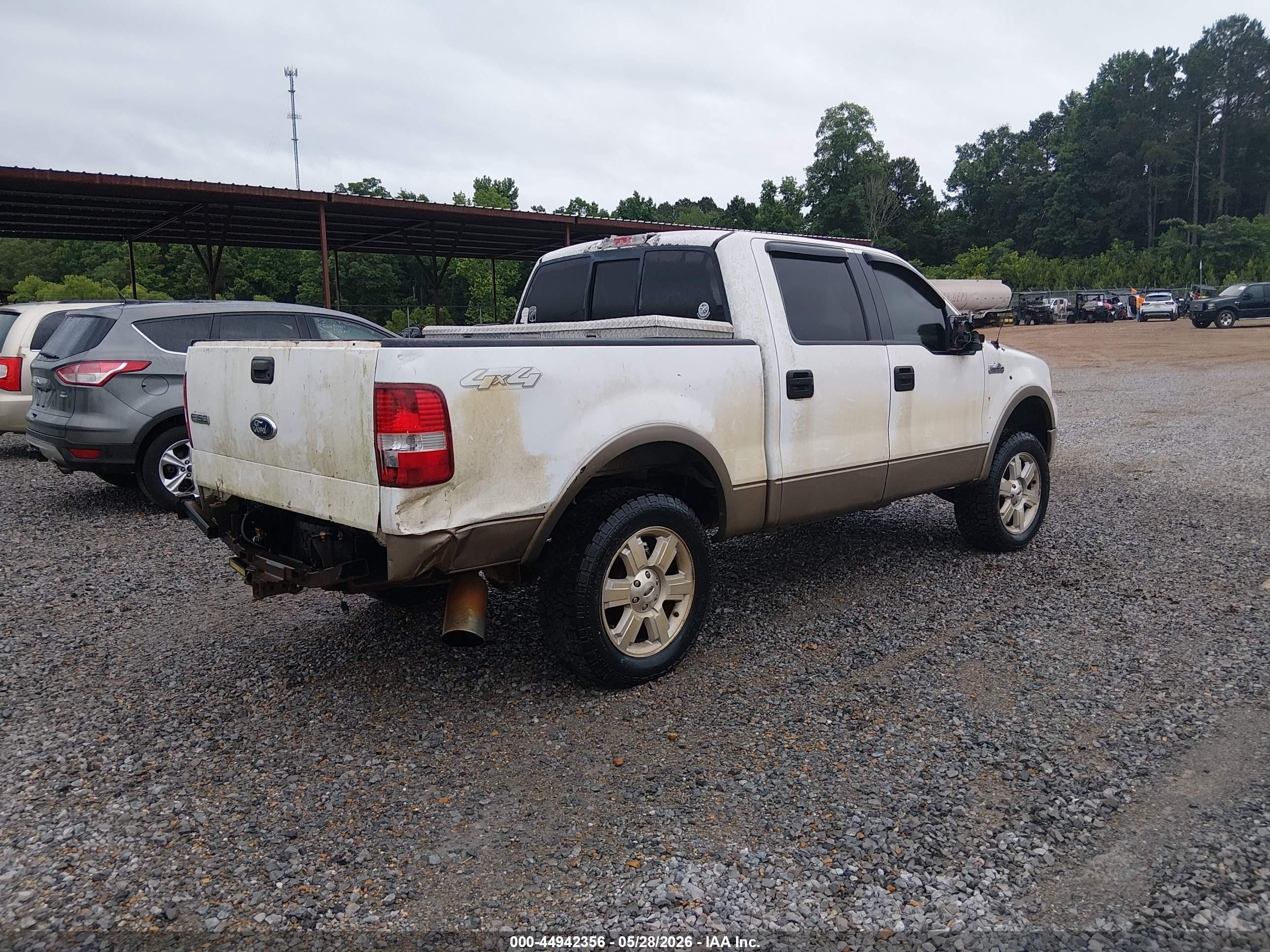 2005 Ford F-150 Fx4/lariat/xlt White vin: 1FTPW14565KC82956