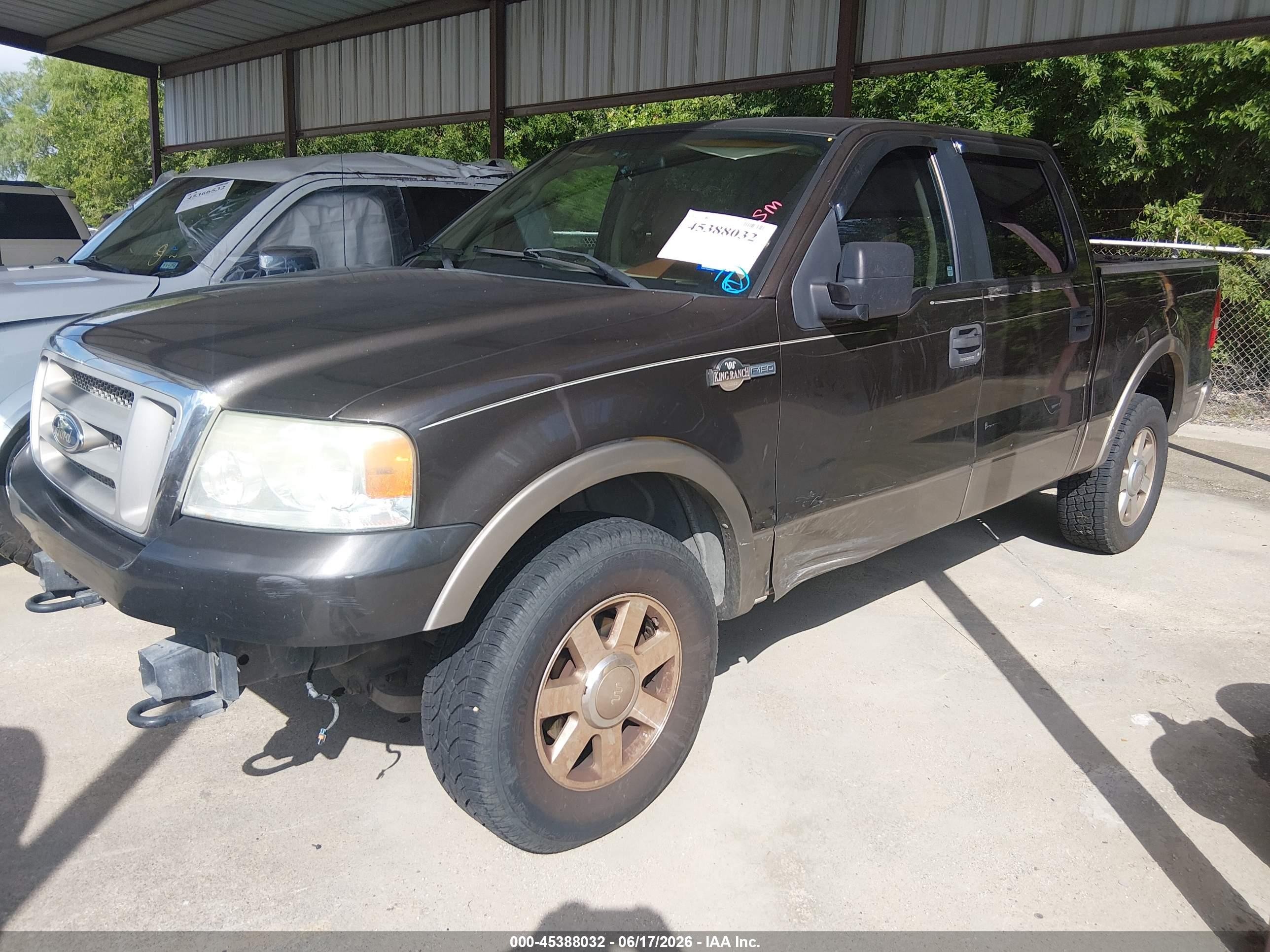 2005 Ford F-150 Fx4/lariat/xlt Brown vin: 1FTPW14565KD19097