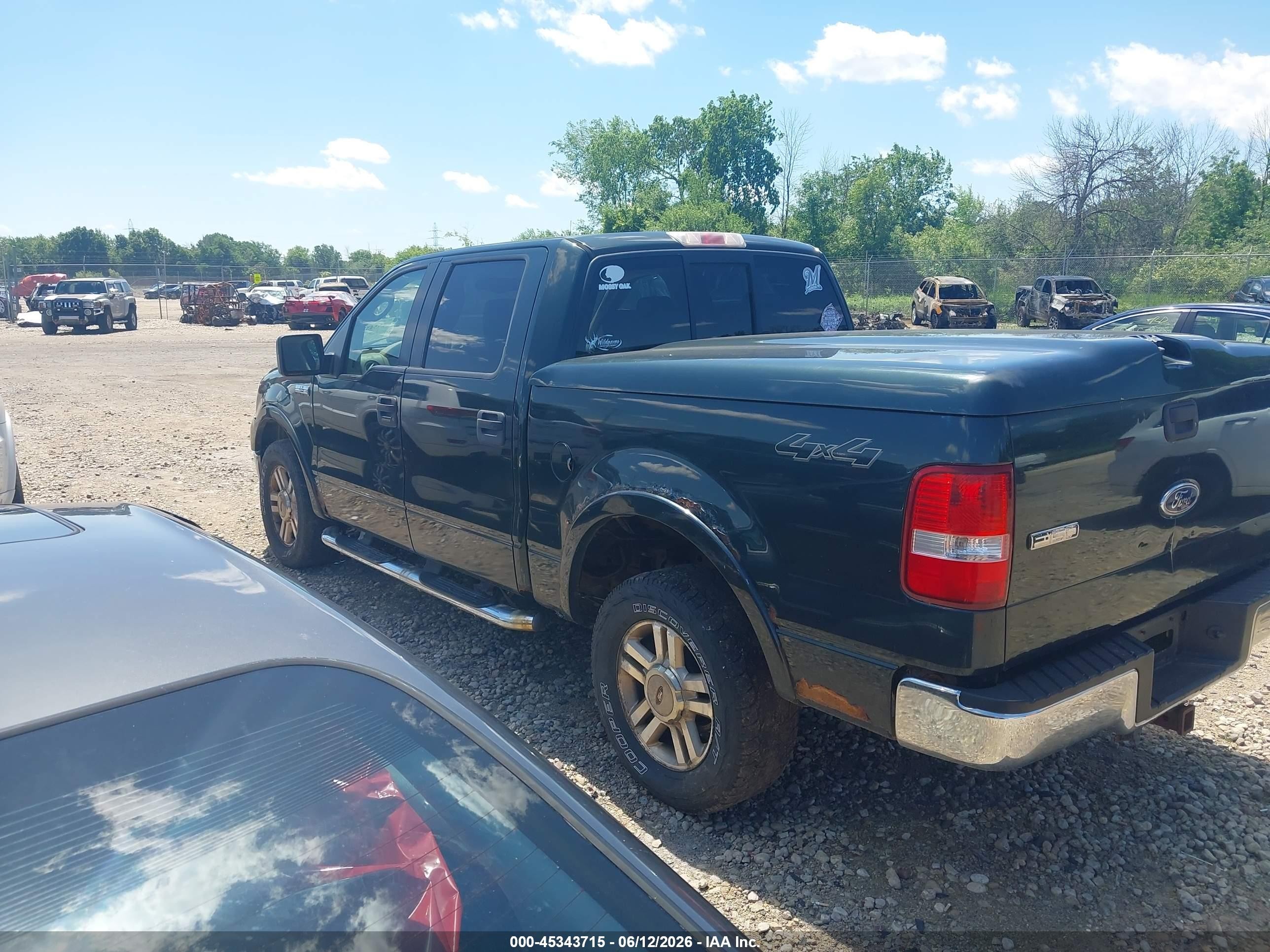 2005 Ford F-150 Fx4/lariat/xlt Black vin: 1FTPW14565KF01446