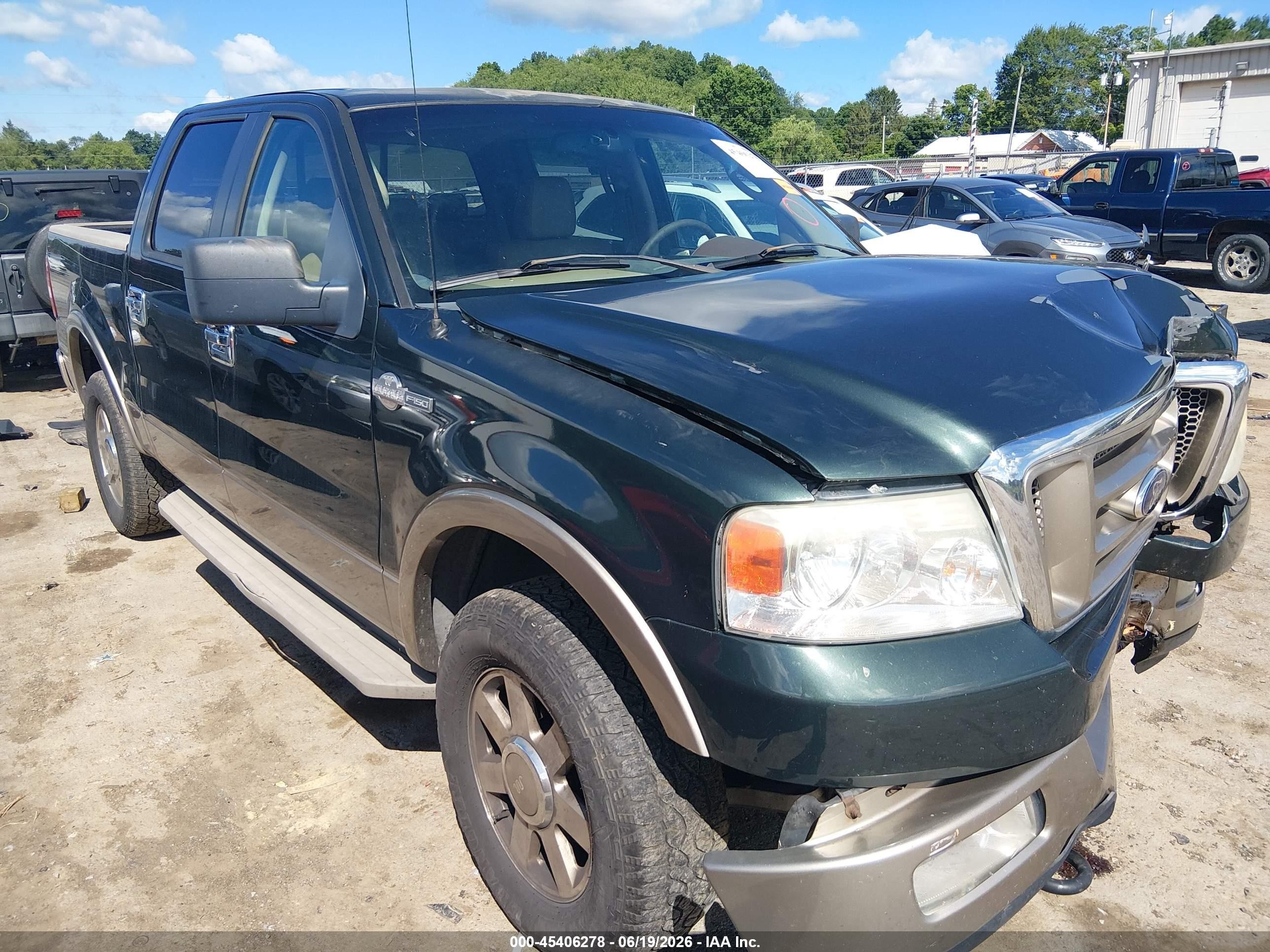 2005 Ford F-150 Fx4/lariat/xlt Green vin: 1FTPW14565KF16142