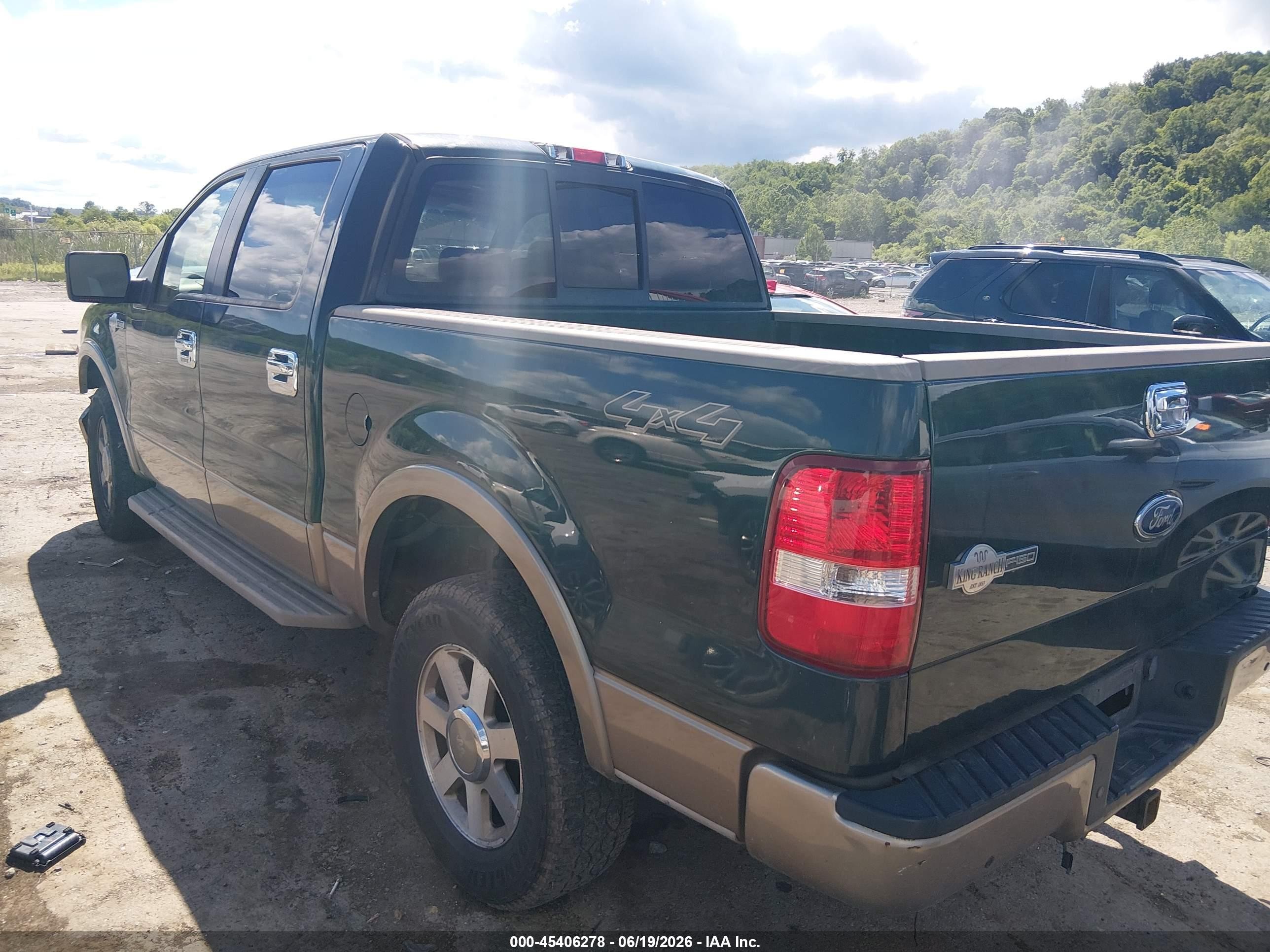 2005 Ford F-150 Fx4/lariat/xlt Зеленый vin: 1FTPW14565KF16142