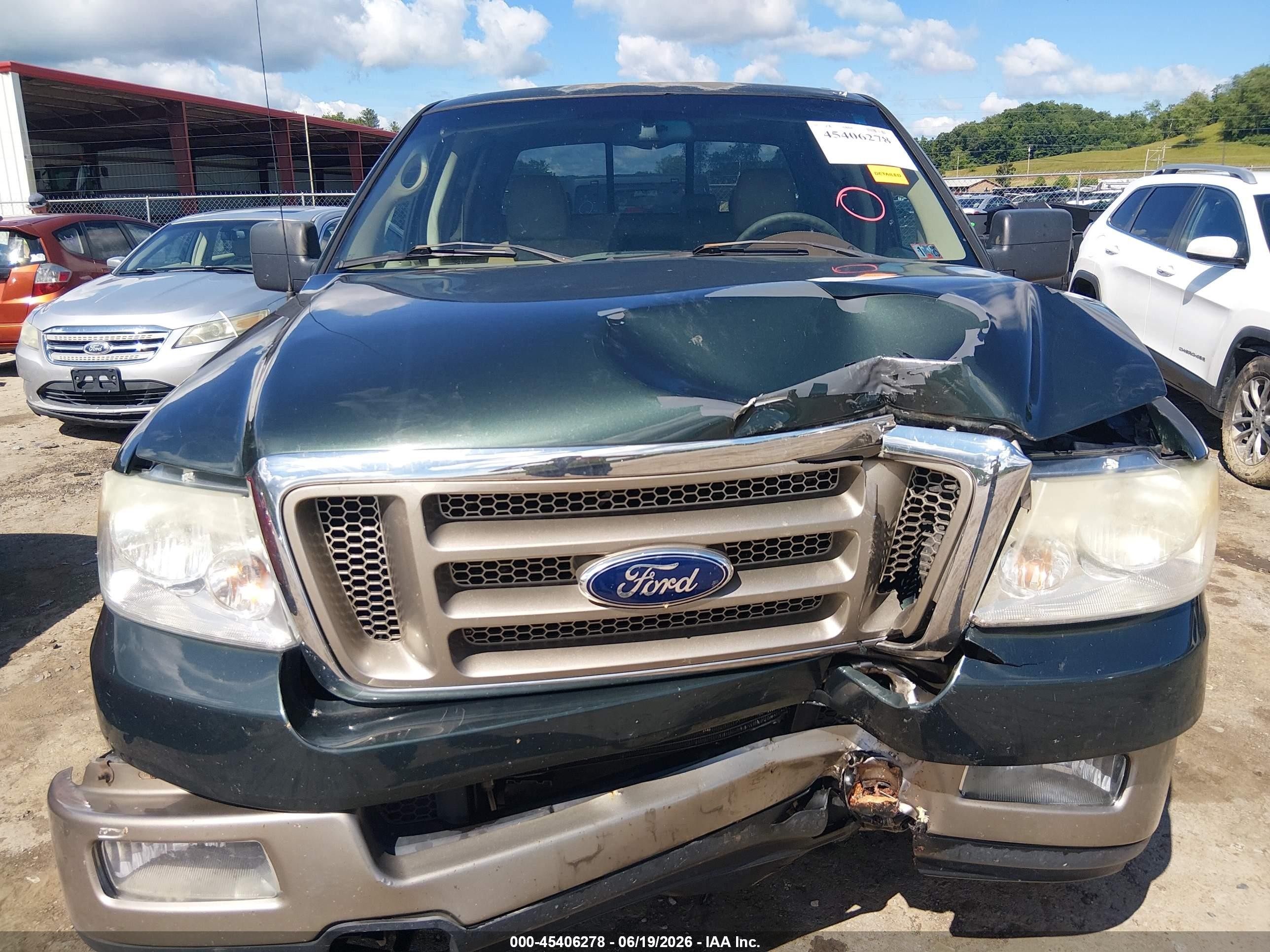 2005 Ford F-150 Fx4/lariat/xlt Зеленый vin: 1FTPW14565KF16142
