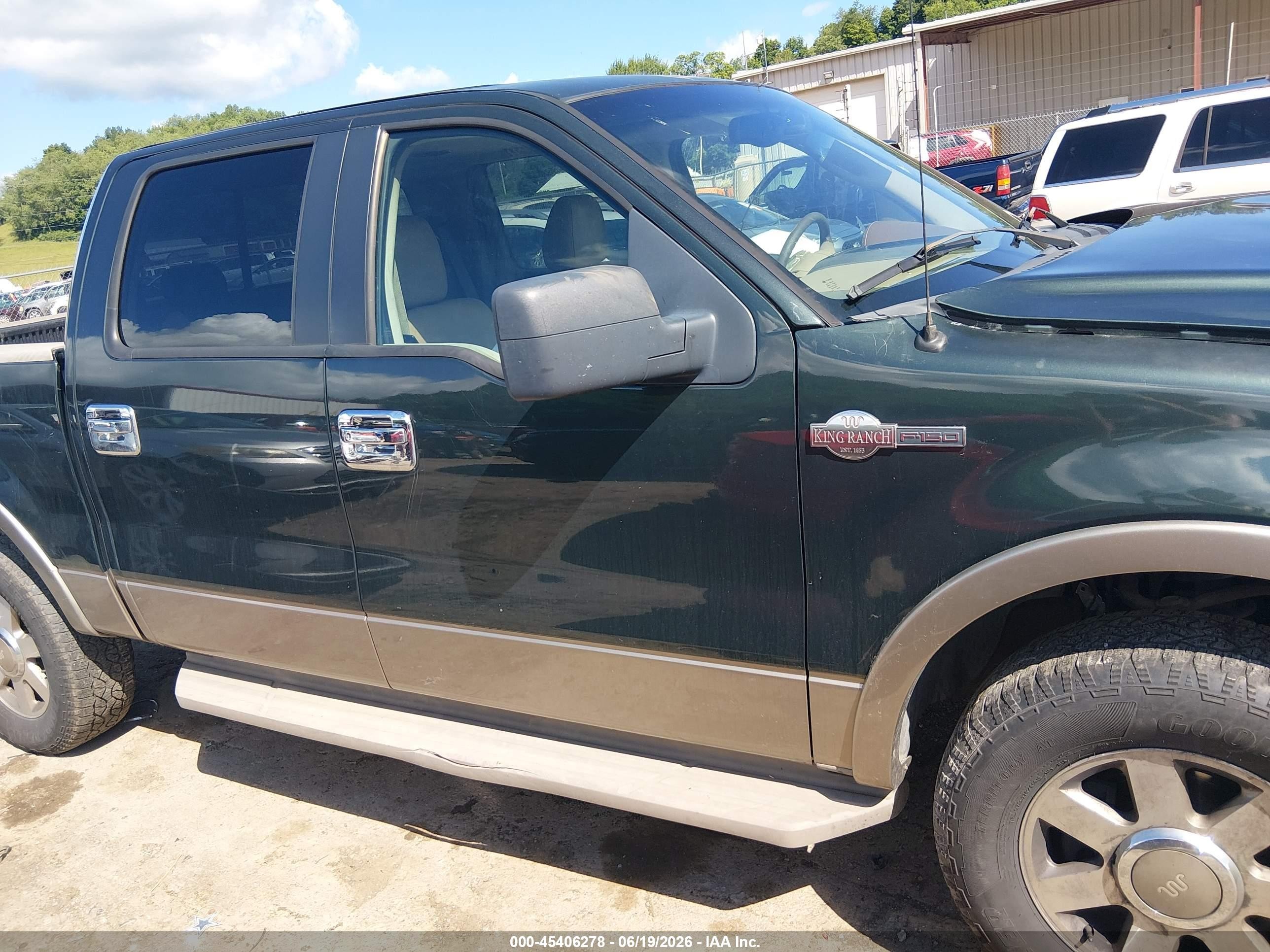 2005 Ford F-150 Fx4/lariat/xlt Зеленый vin: 1FTPW14565KF16142