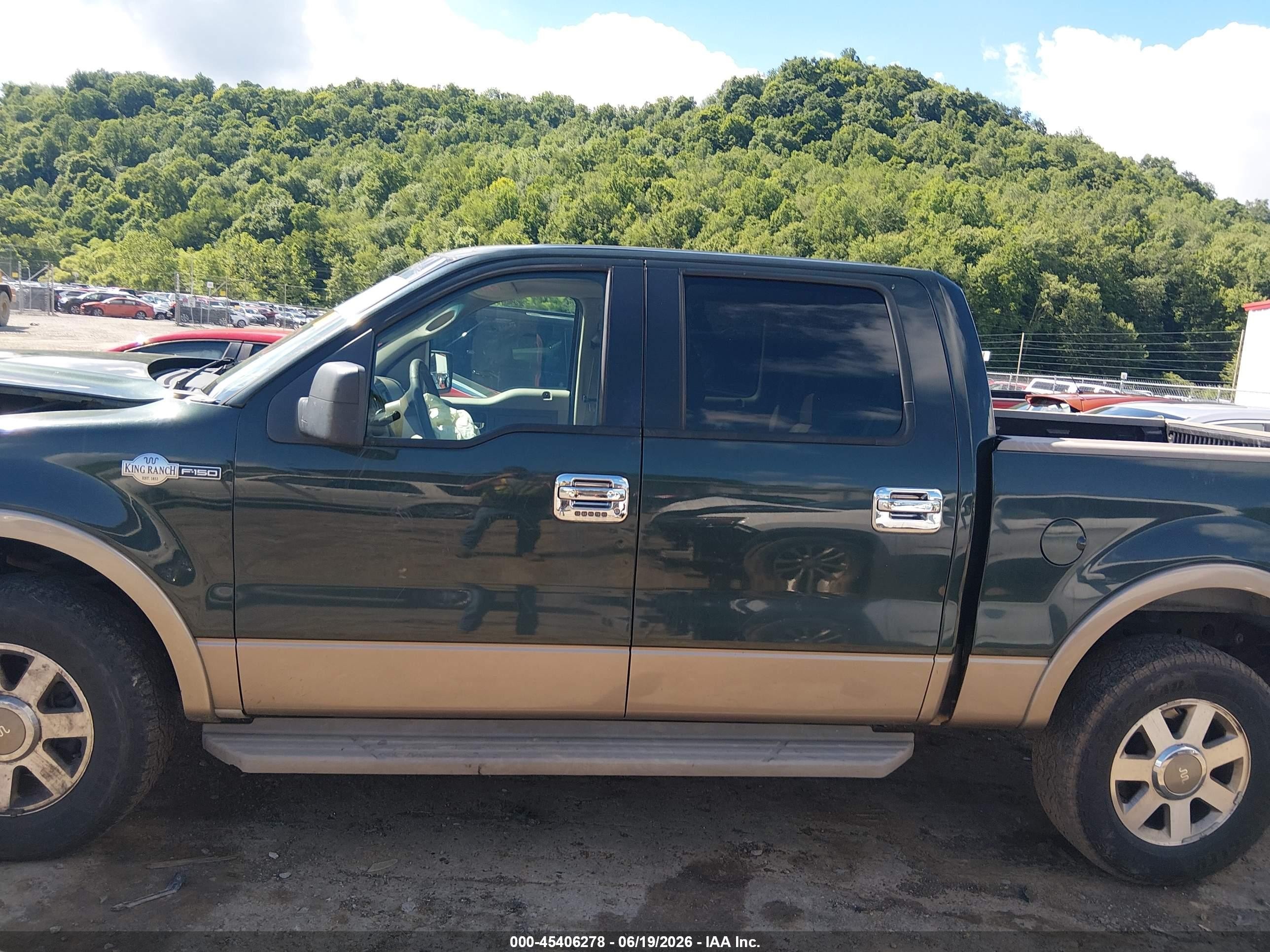 2005 Ford F-150 Fx4/lariat/xlt Зеленый vin: 1FTPW14565KF16142