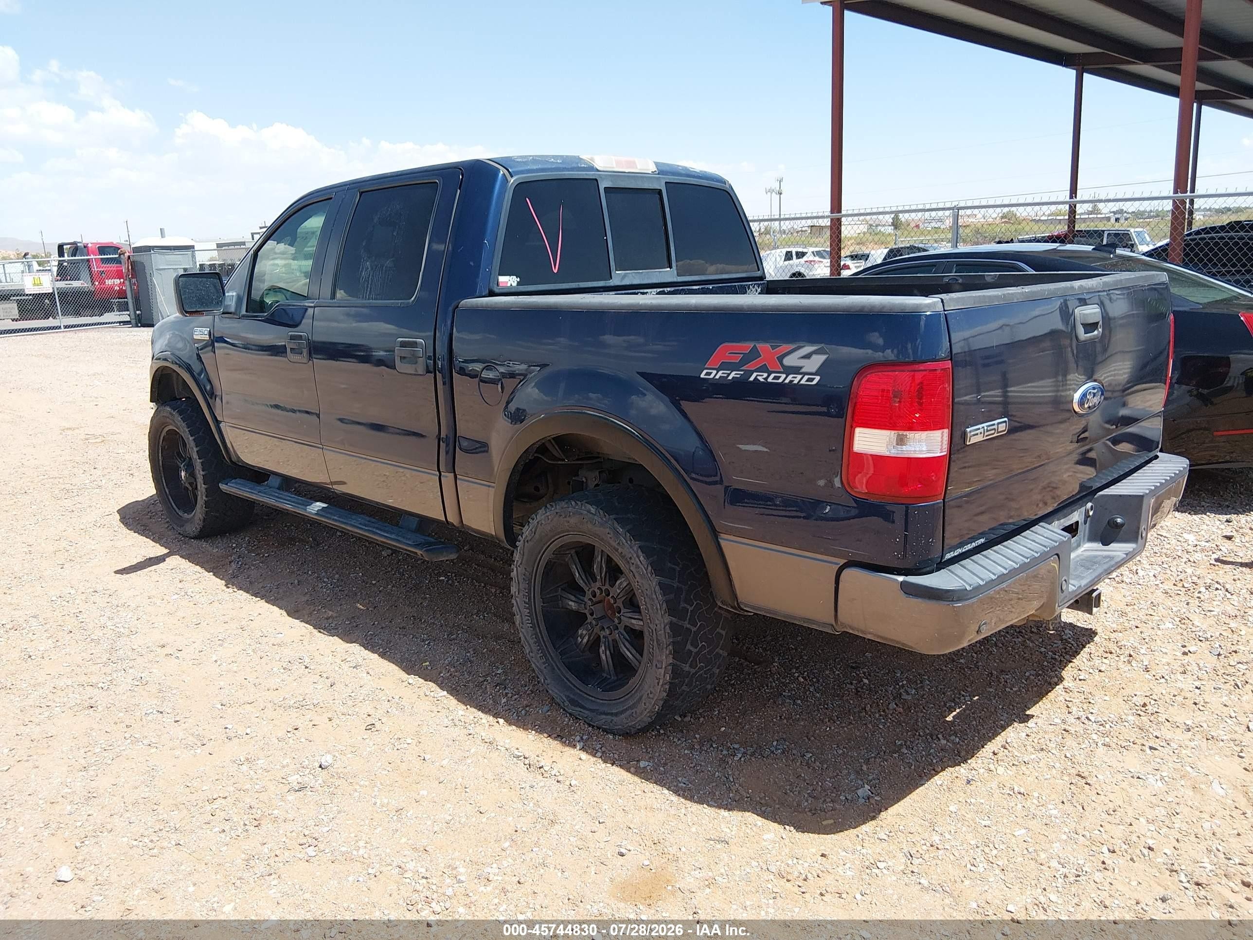 2006 Ford F-150 Fx4/lariat/xlt Blue vin: 1FTPW14566FA42431