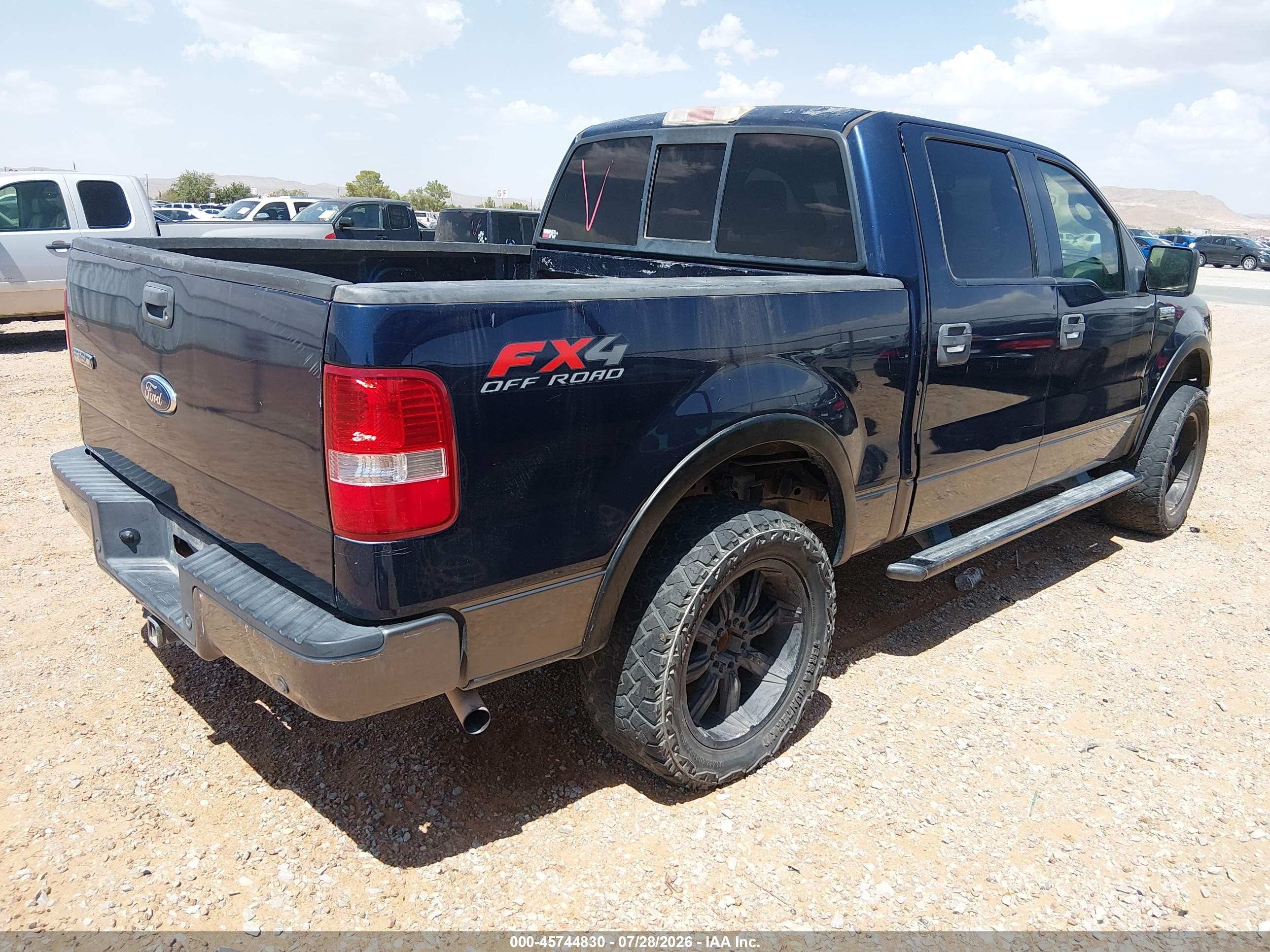 2006 Ford F-150 Fx4/lariat/xlt Blue vin: 1FTPW14566FA42431
