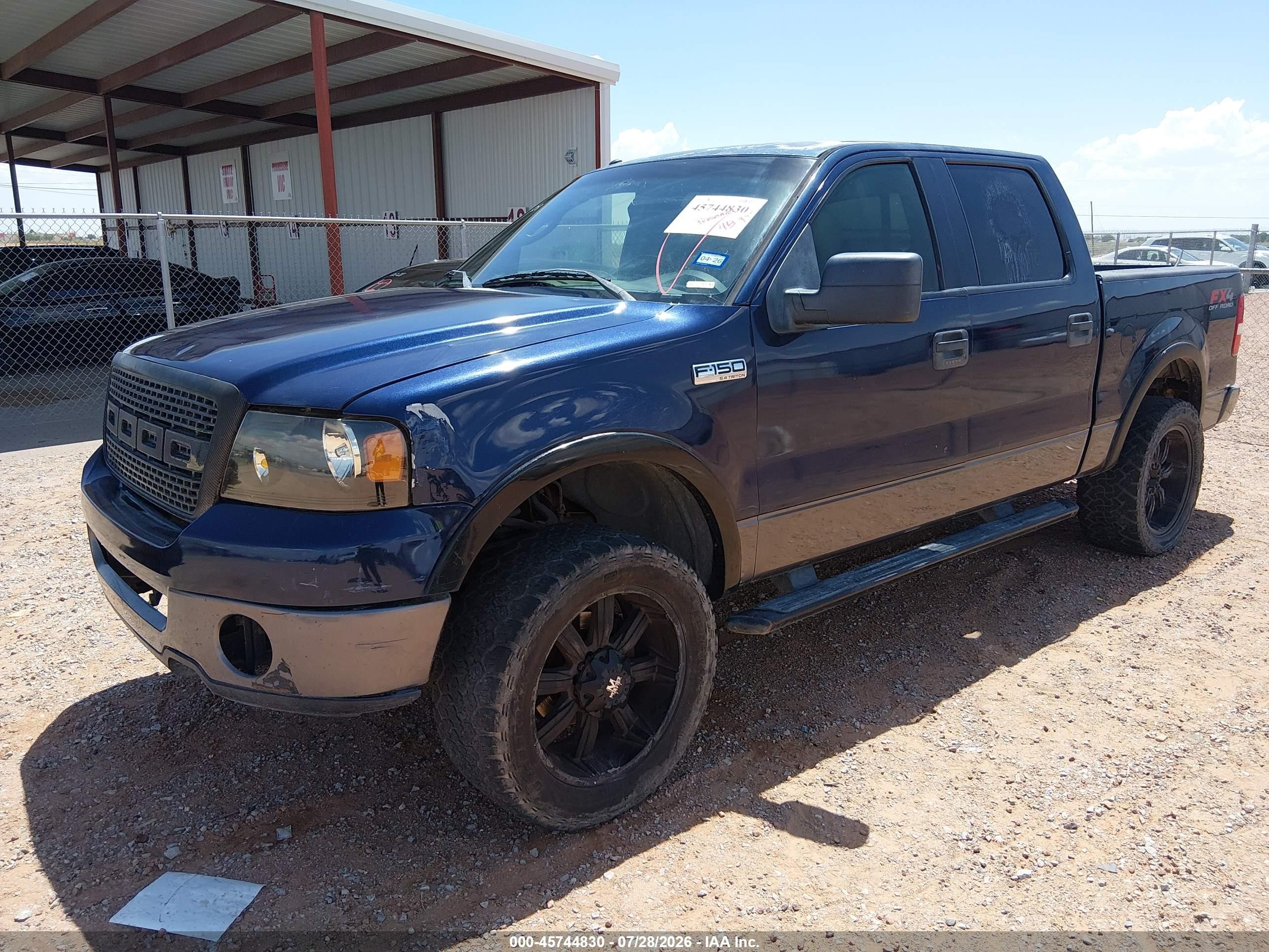 2006 Ford F-150 Fx4/lariat/xlt Blue vin: 1FTPW14566FA42431
