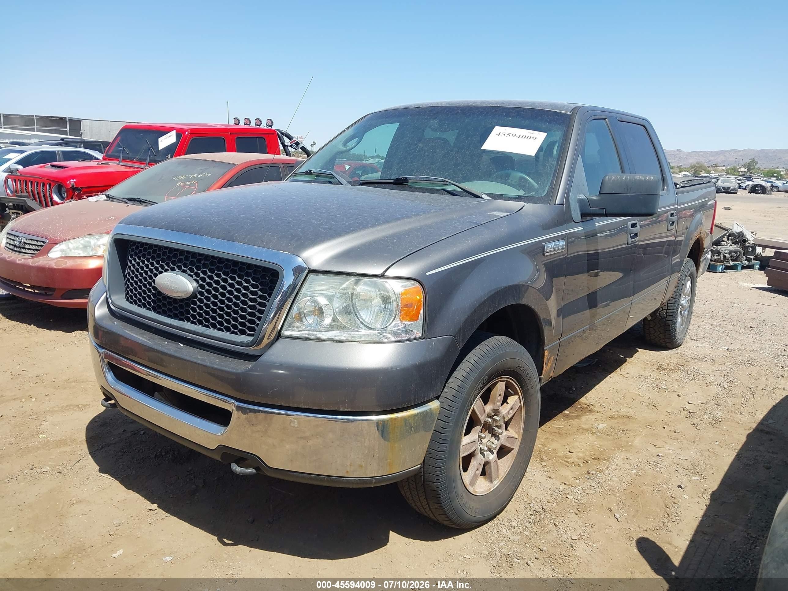 2006 Ford F-150 Fx4/lariat/xlt Gray vin: 1FTPW14566FA74229