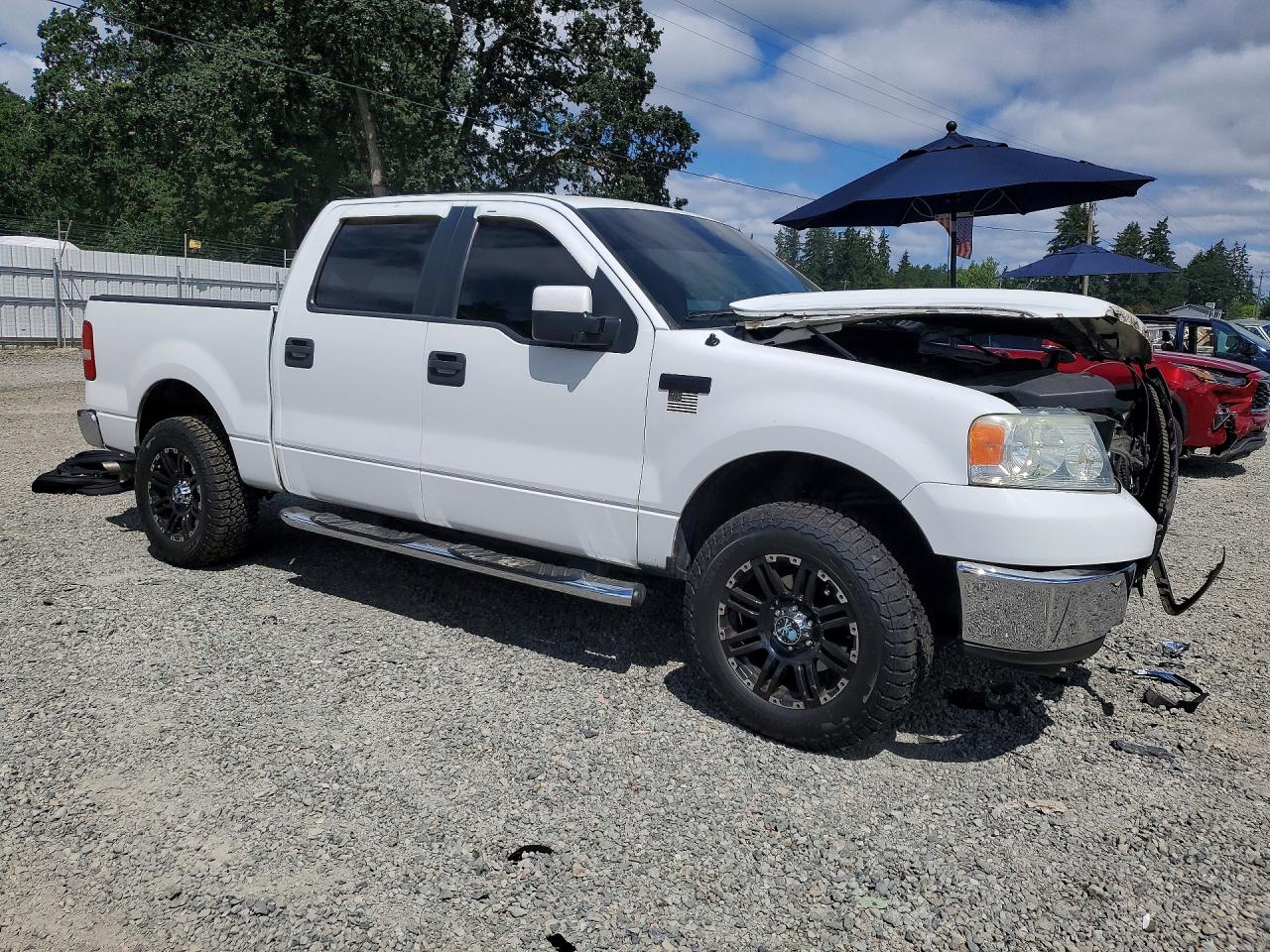 2006 Ford F150 Supercrew White vin: 1FTPW14566FB56297