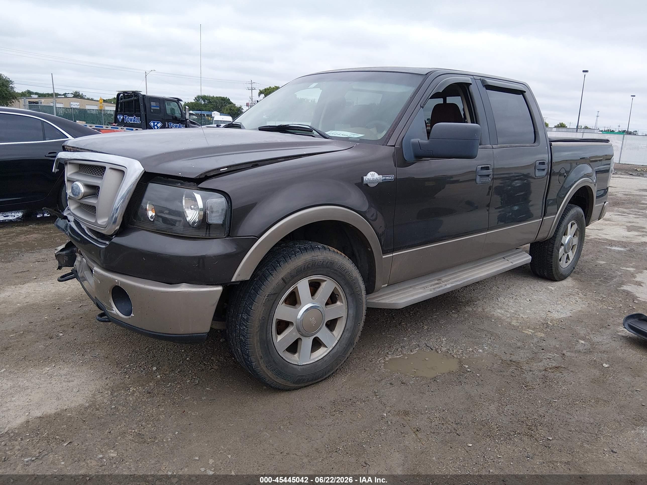 2006 Ford F-150 Fx4/lariat/xlt Brown vin: 1FTPW14566KB23890
