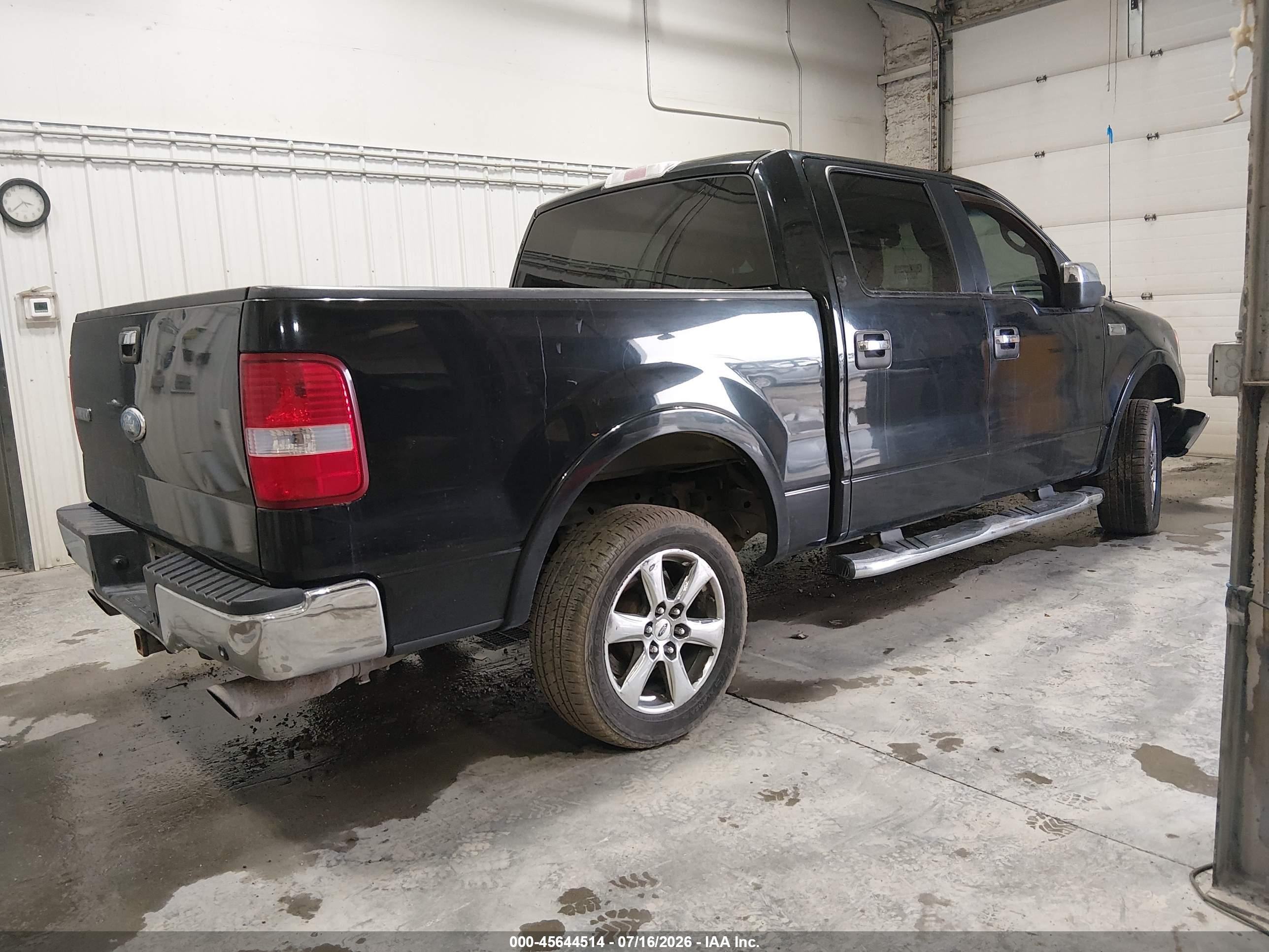 2006 Ford F150 Supercrew Black vin: 1FTPW14566KB85497