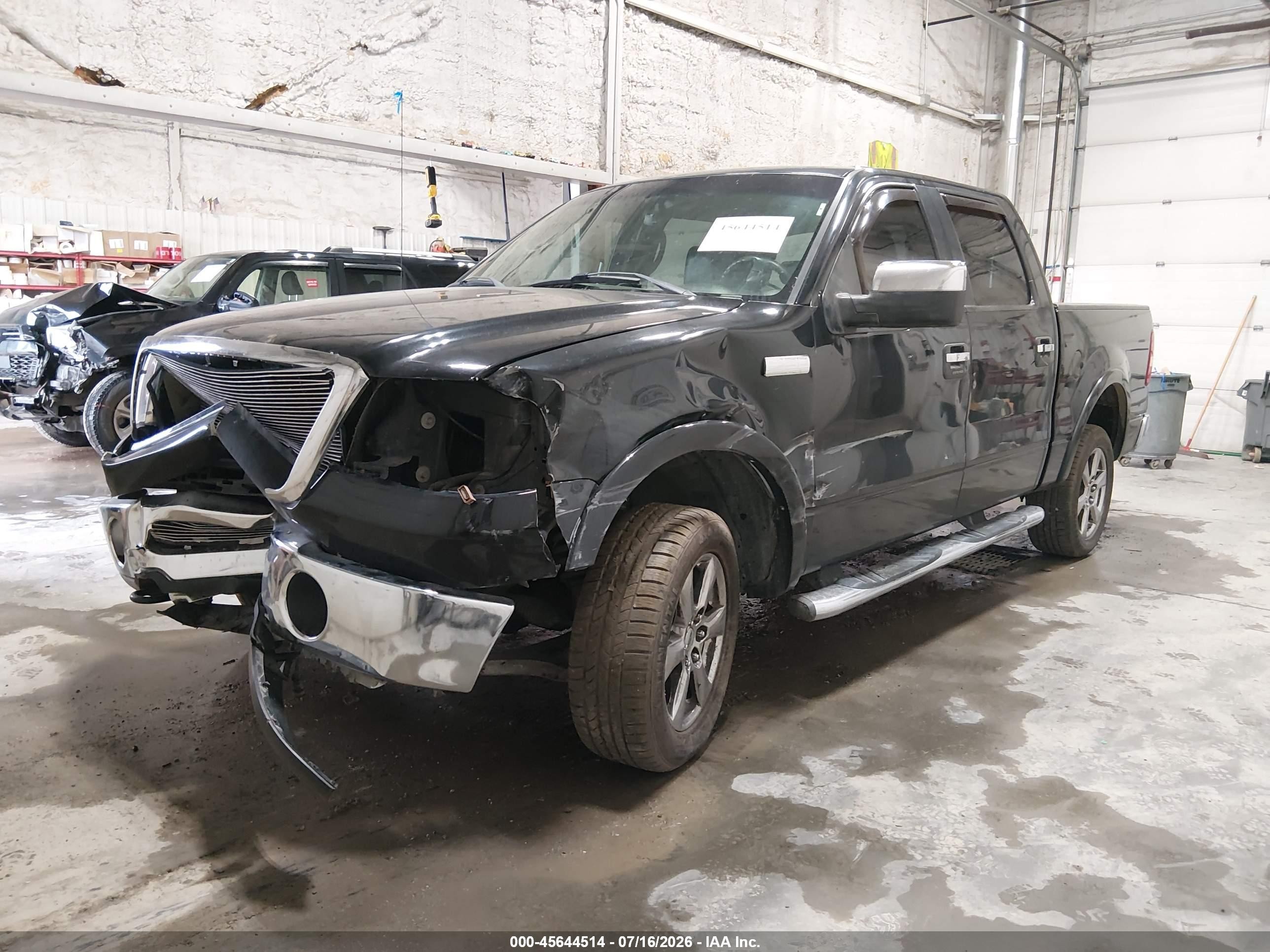 2006 Ford F150 Supercrew Black vin: 1FTPW14566KB85497