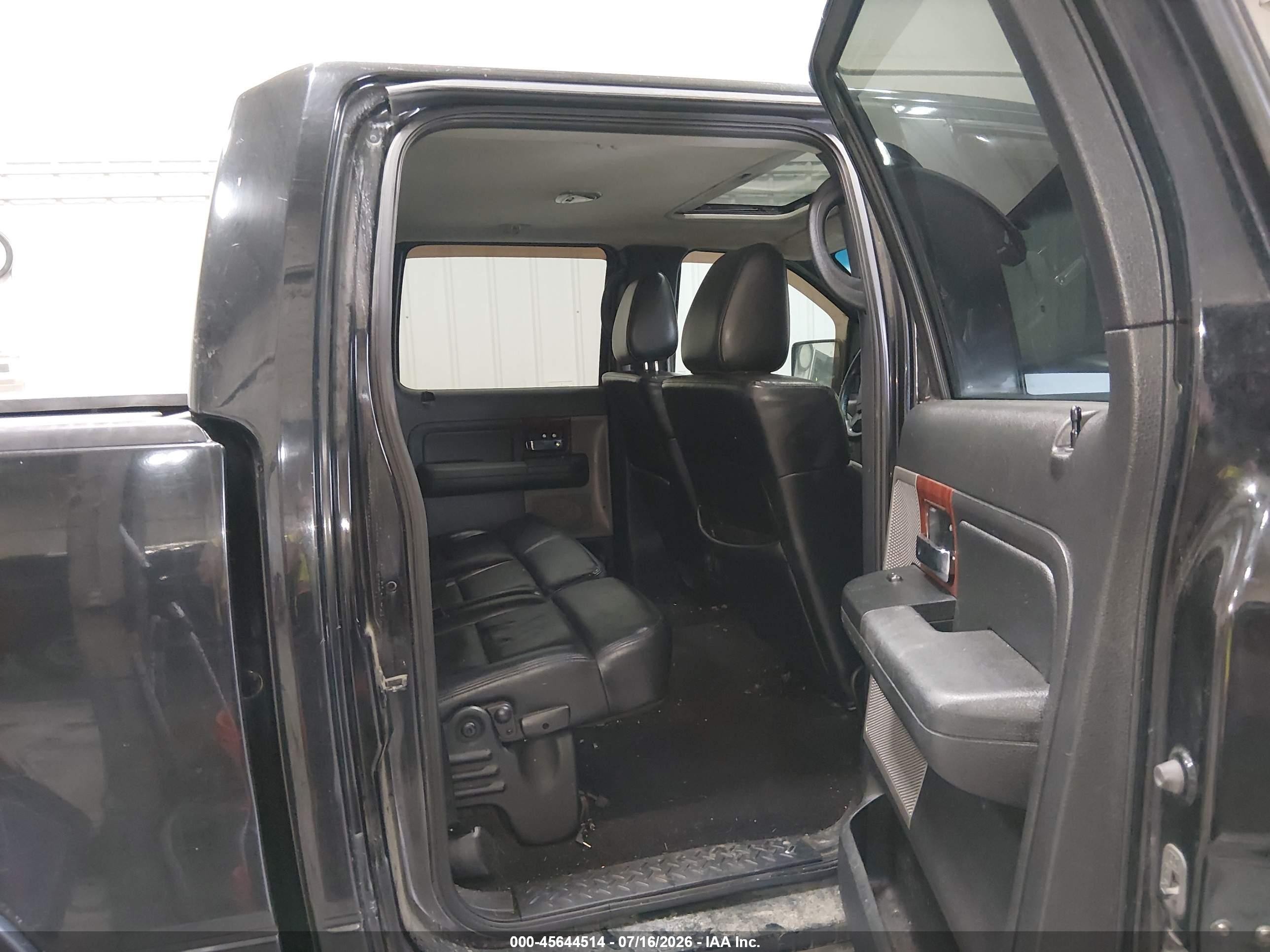 2006 Ford F150 Supercrew Black vin: 1FTPW14566KB85497
