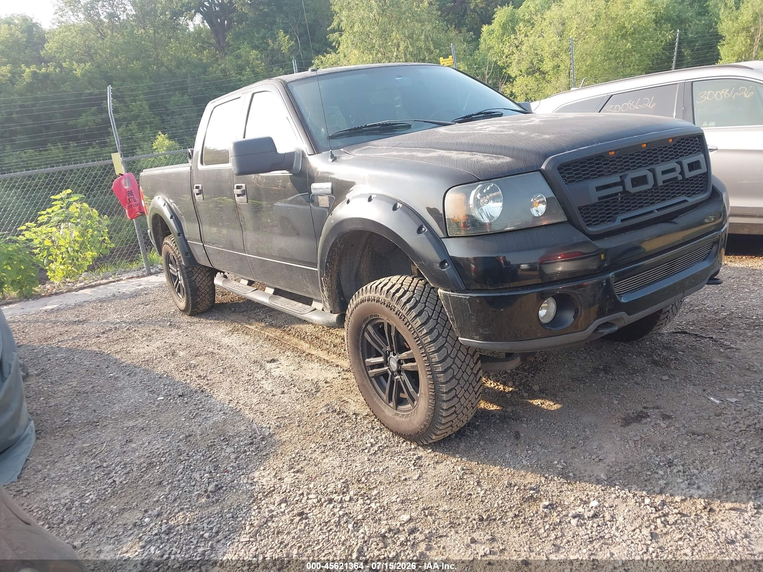 2006 Ford F-150 Fx4/lariat/xlt Black vin: 1FTPW14566KD53218