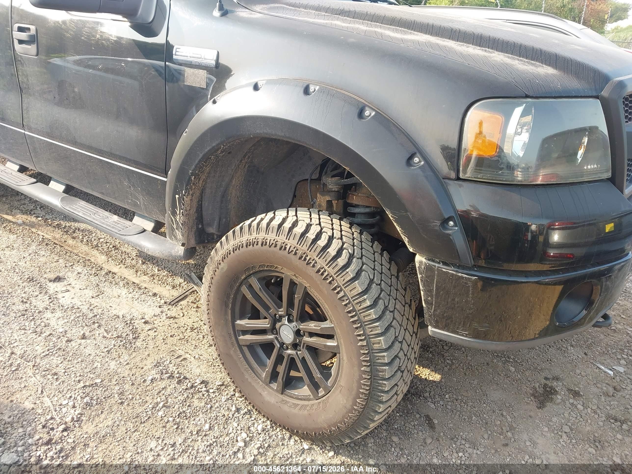 2006 Ford F-150 Fx4/lariat/xlt Black vin: 1FTPW14566KD53218
