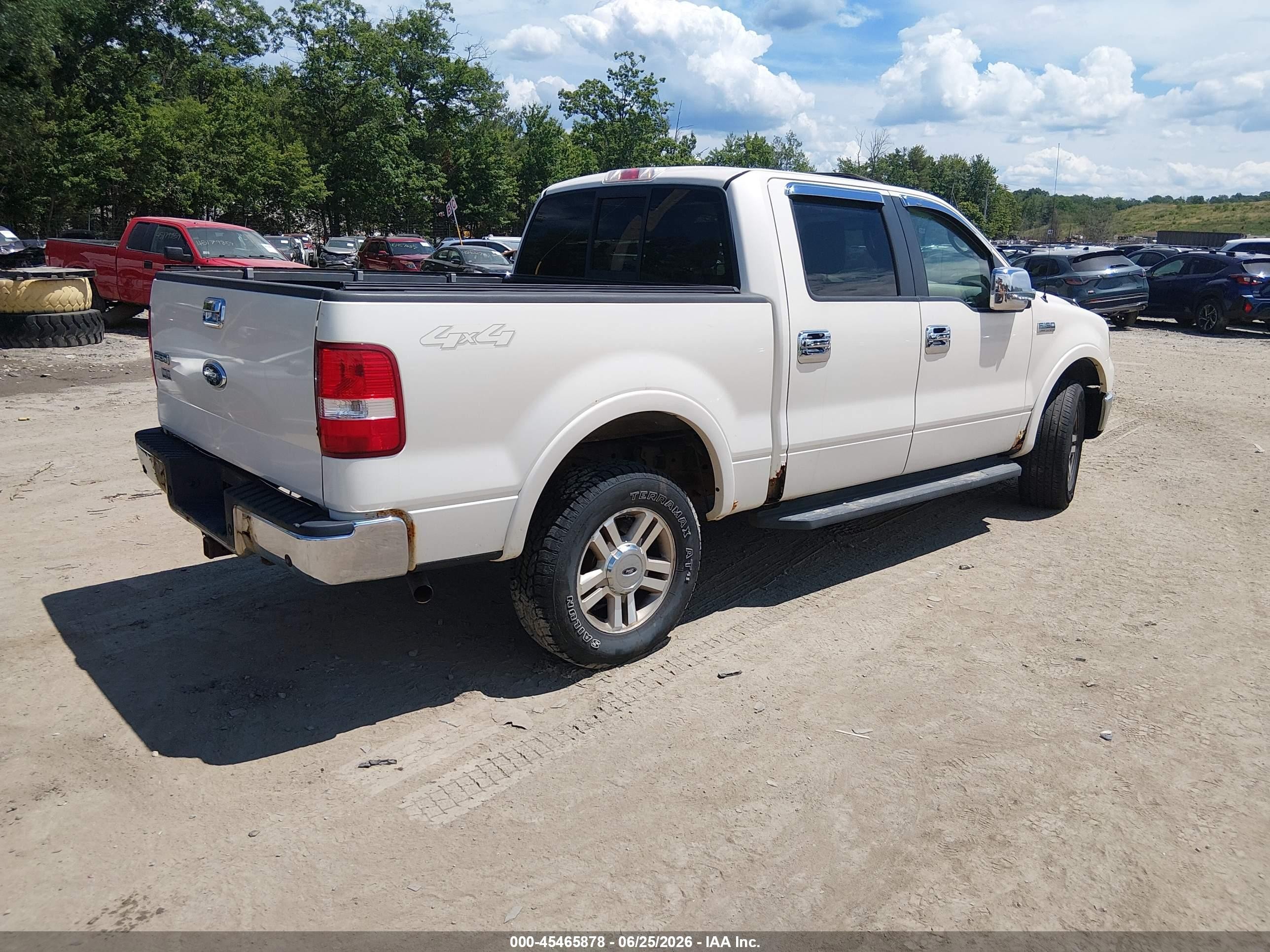 2007 Ford F-150 Fx4/lariat/xlt Белый vin: 1FTPW14567FB49979