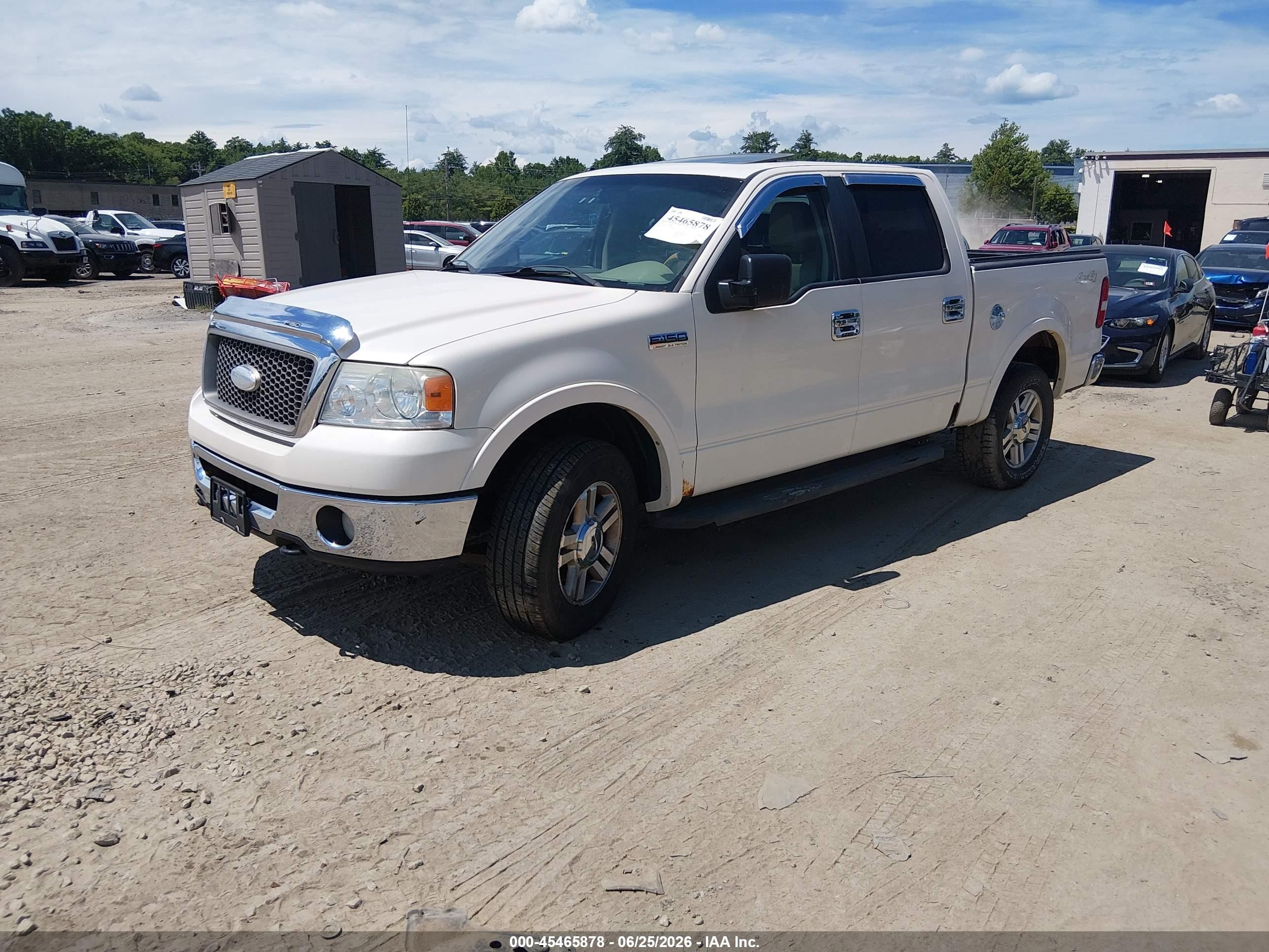 2007 Ford F-150 Fx4/lariat/xlt Белый vin: 1FTPW14567FB49979