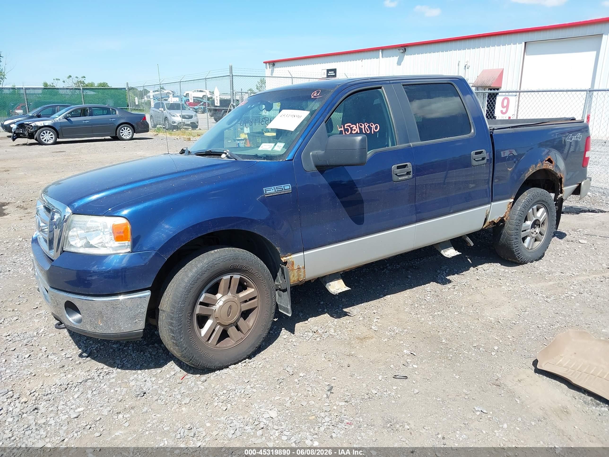 2008 Ford F-150 60th Anniversary/fx4/king Ranch/lariat/limited/xlt Синий vin: 1FTPW14568FA35790