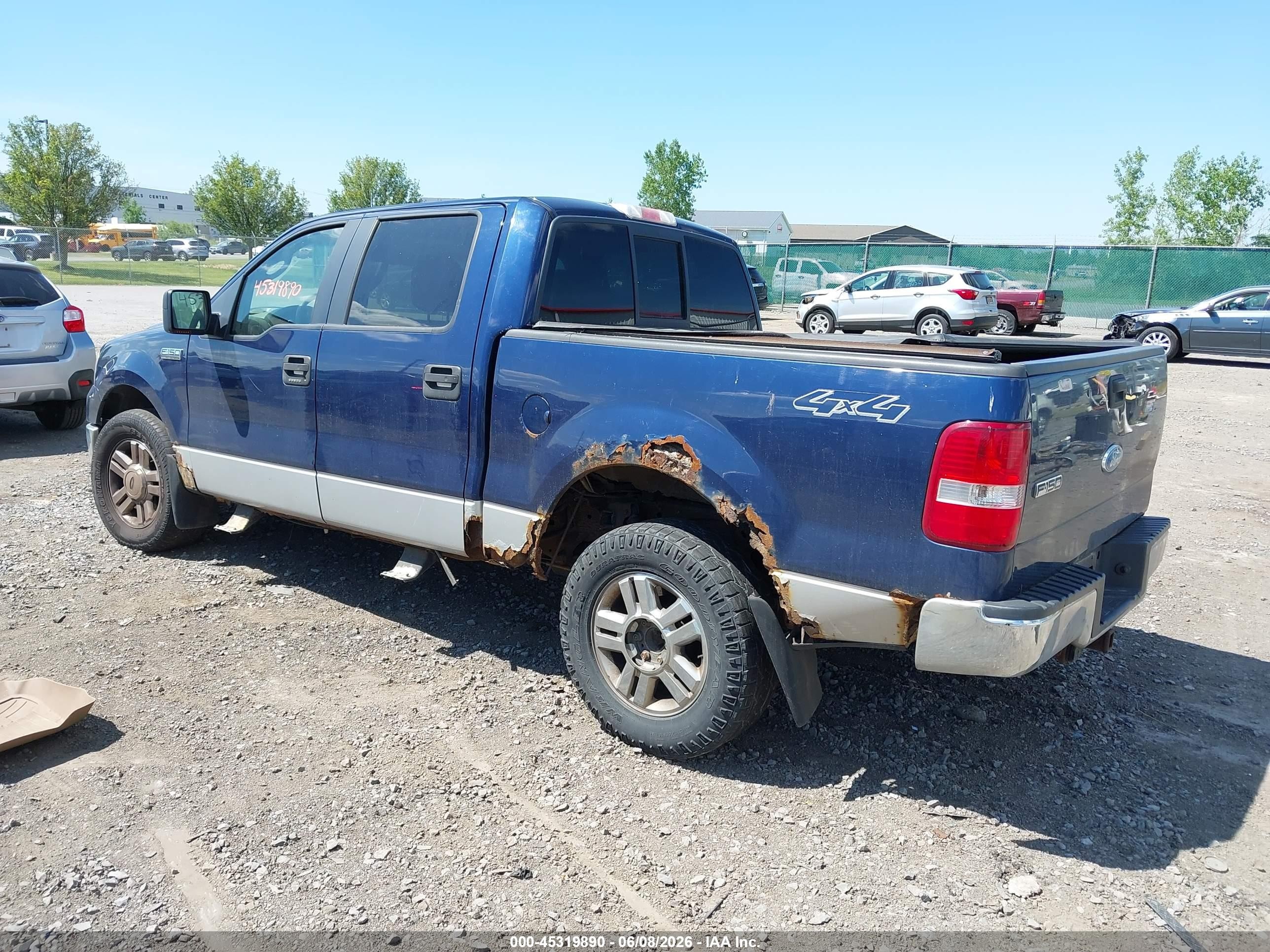 2008 Ford F-150 60th Anniversary/fx4/king Ranch/lariat/limited/xlt Синий vin: 1FTPW14568FA35790