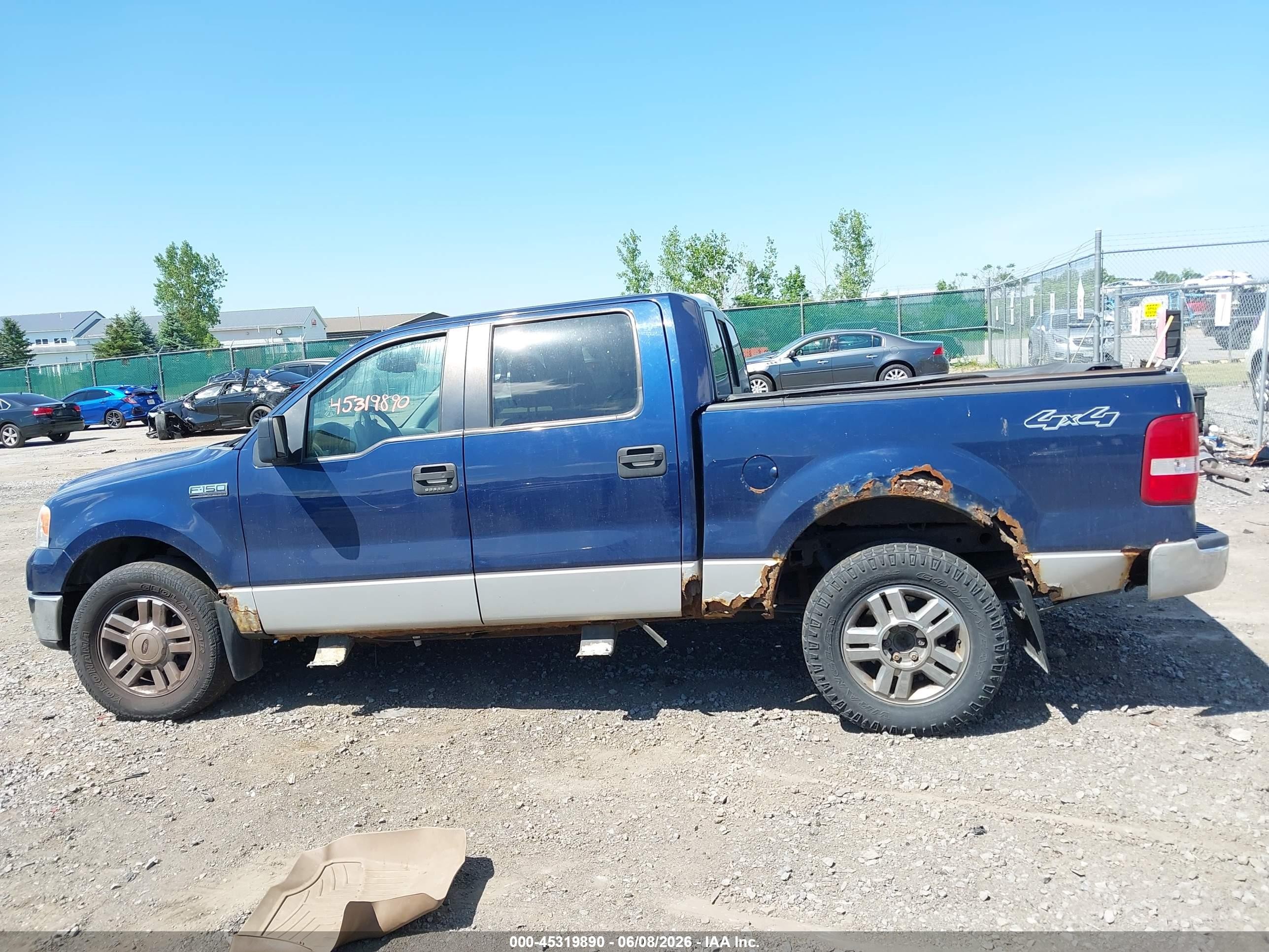 2008 Ford F-150 60th Anniversary/fx4/king Ranch/lariat/limited/xlt Синий vin: 1FTPW14568FA35790