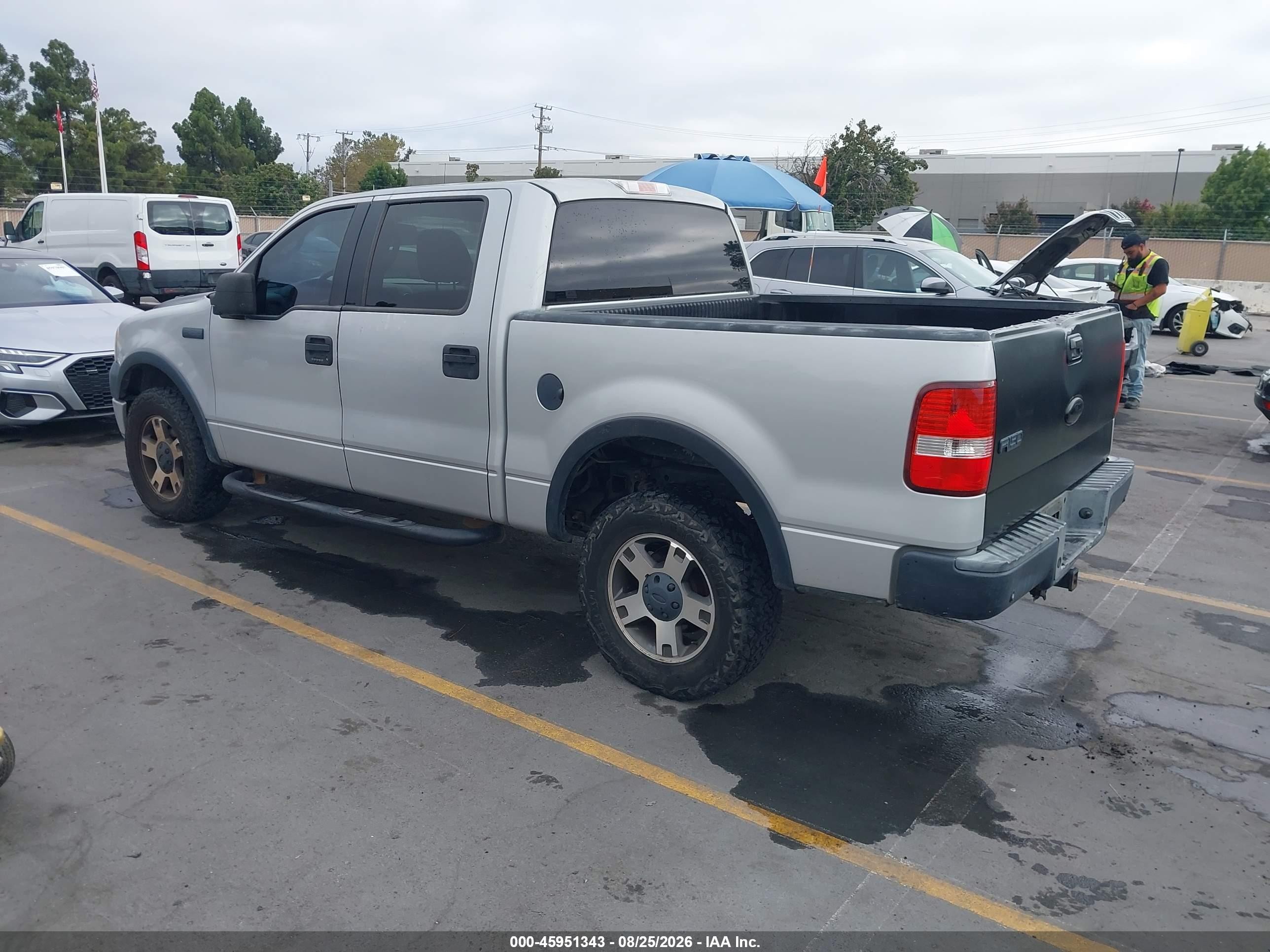 2004 Ford F-150 Fx4/lariat/xlt Gray vin: 1FTPW14574KA06154