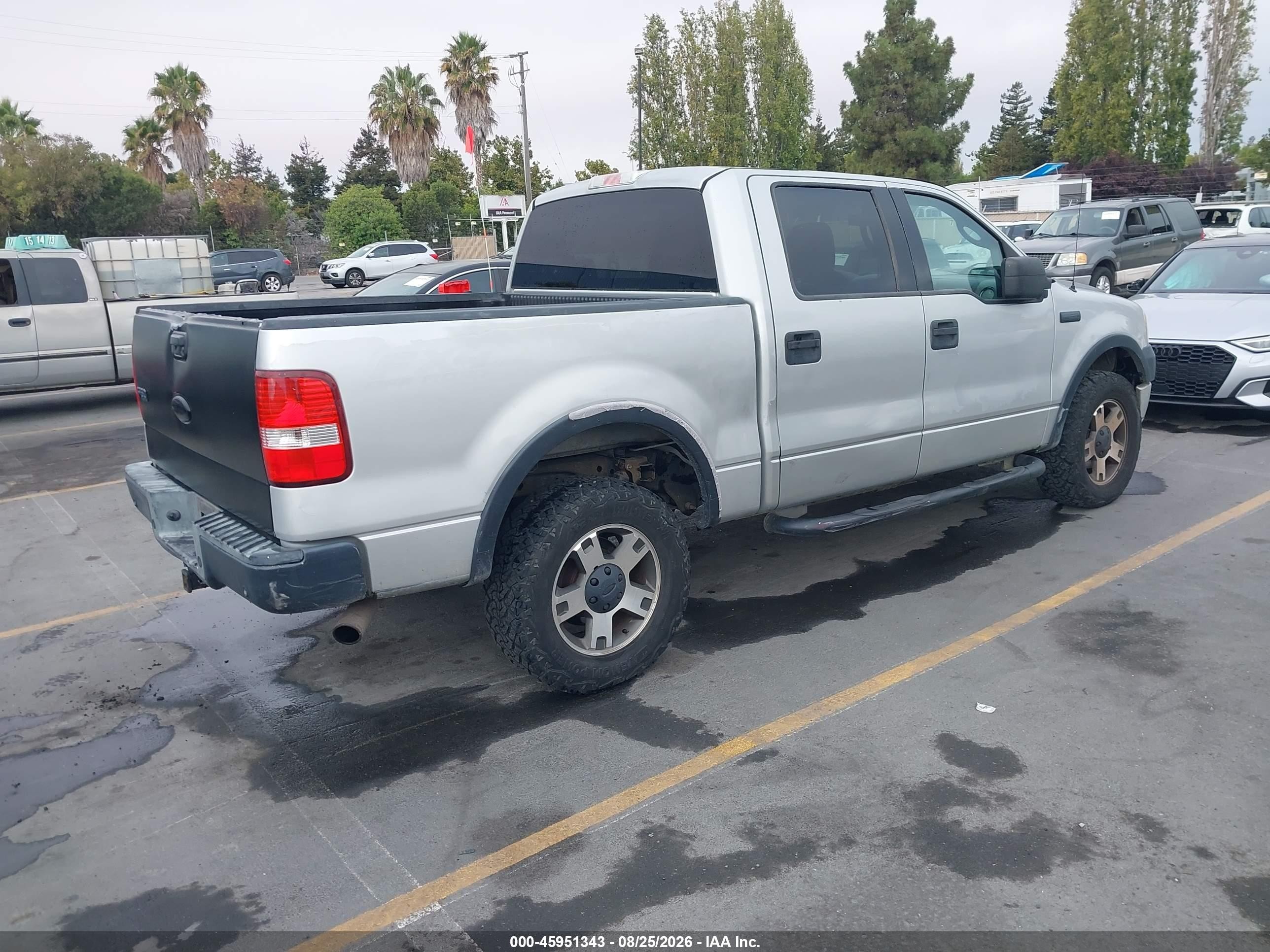 2004 Ford F-150 Fx4/lariat/xlt Gray vin: 1FTPW14574KA06154