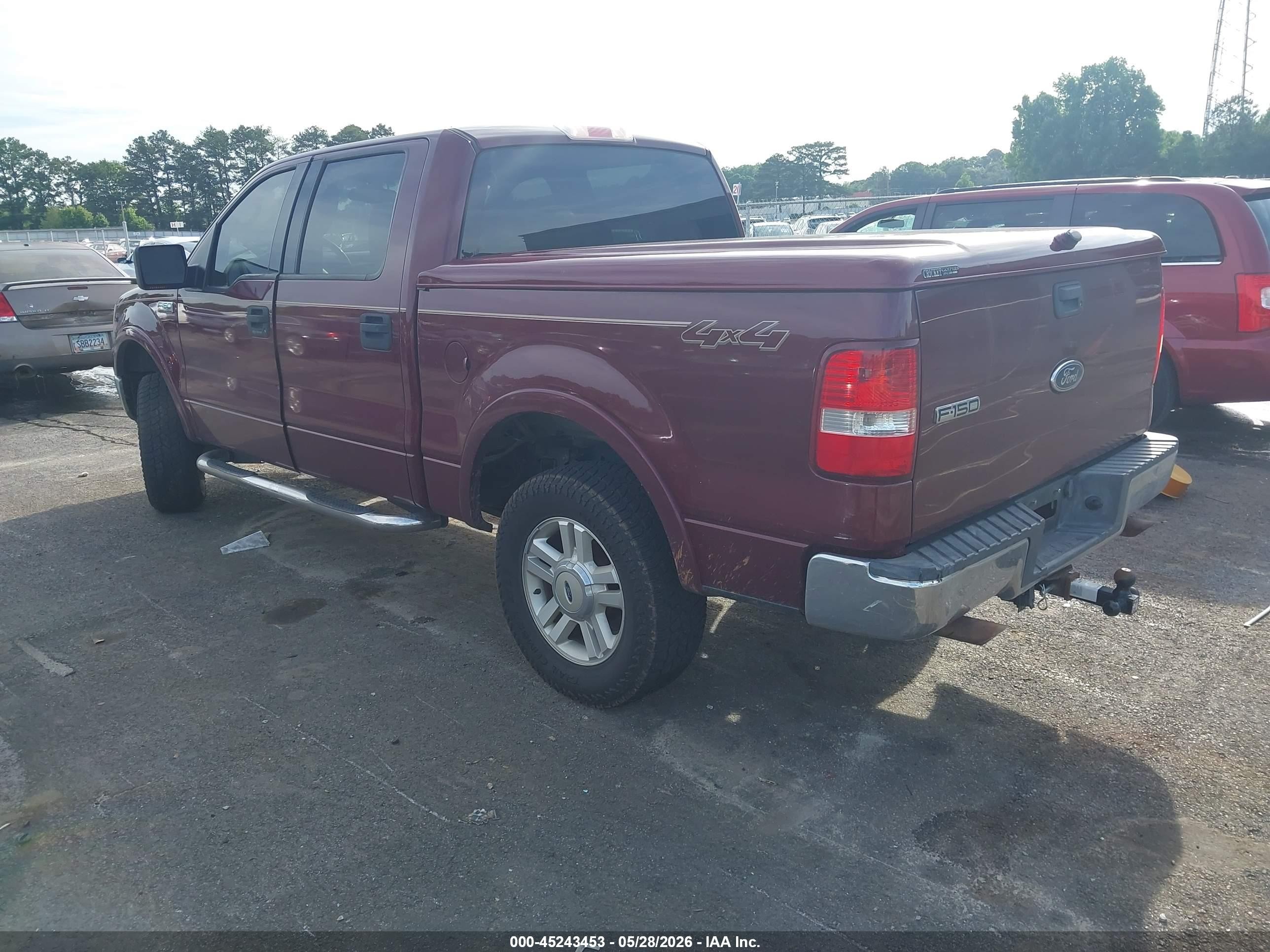 2004 Ford F-150 Fx4/lariat/xlt Red vin: 1FTPW14574KB30330