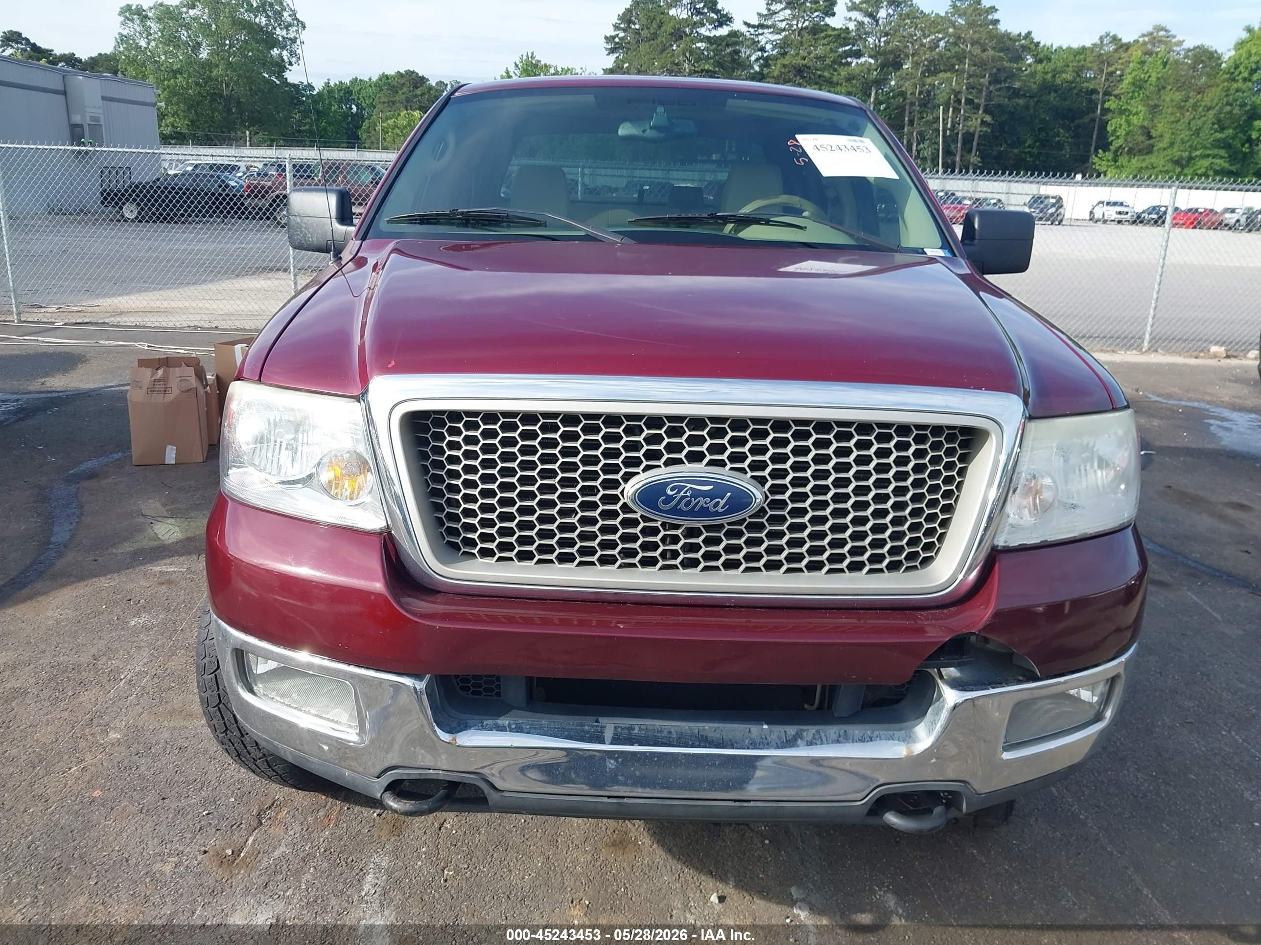 2004 Ford F-150 Fx4/lariat/xlt Red vin: 1FTPW14574KB30330