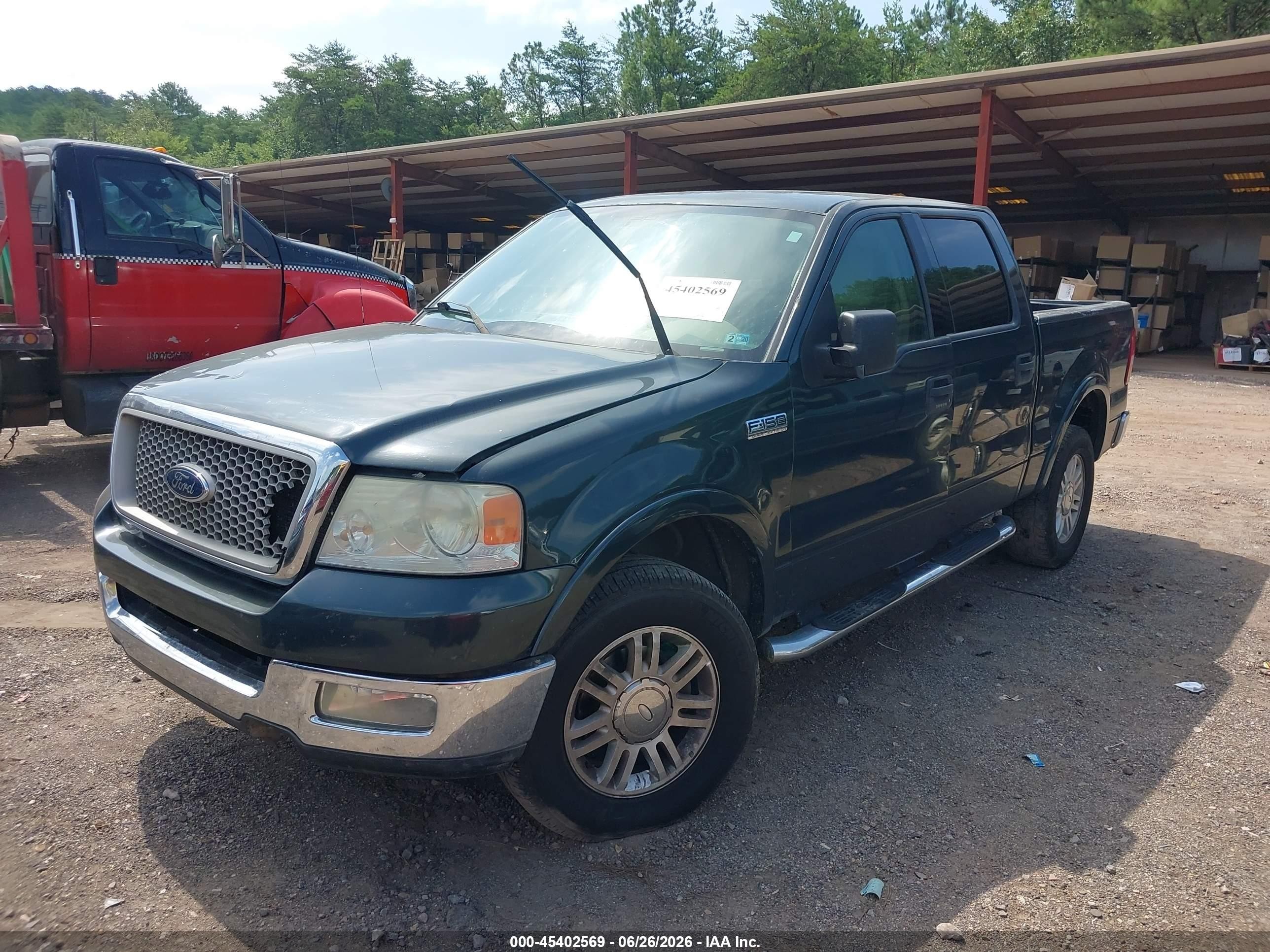 2004 Ford F-150 Fx4/lariat/xlt Green vin: 1FTPW14574KC00005
