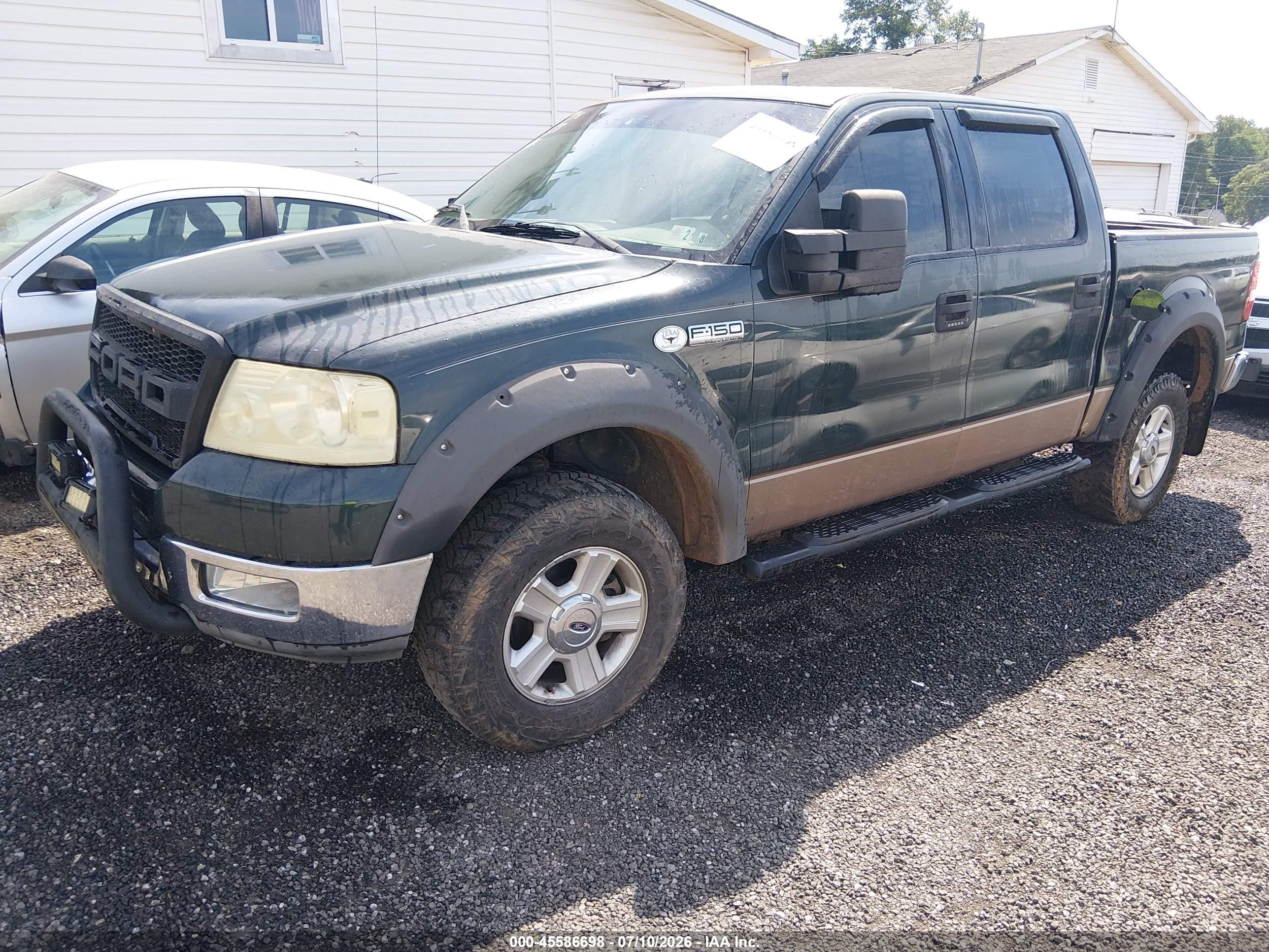 2004 Ford F-150 Fx4/lariat/xlt Green vin: 1FTPW14574KC02868