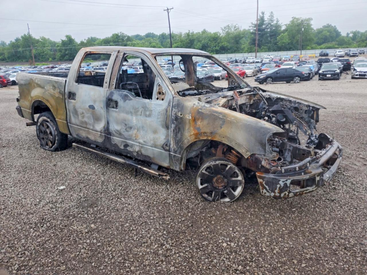 2004 Ford F150 Supercrew Burn vin: 1FTPW14574KC35059